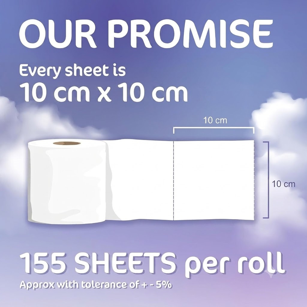   54 rolls luxury 3 ply toilet paper bulk family saver pack extra quilted super soft bathroom tissue premium 3 layer thick bath rolls   details 2
