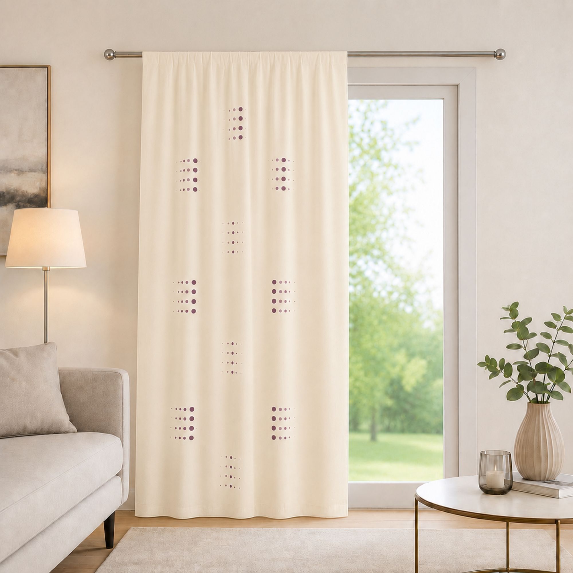 Montreal" Loop Valance – -made Curtain With Concealed Loops, 140x245 Cm