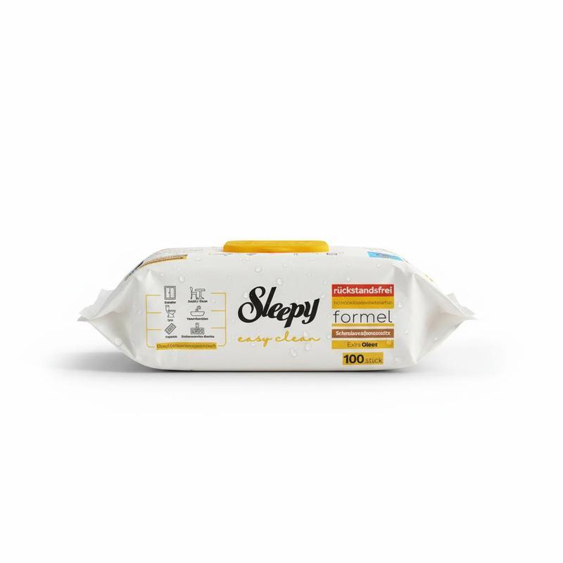 Easy Clean Wipes, 100 Sheets, , Yellow