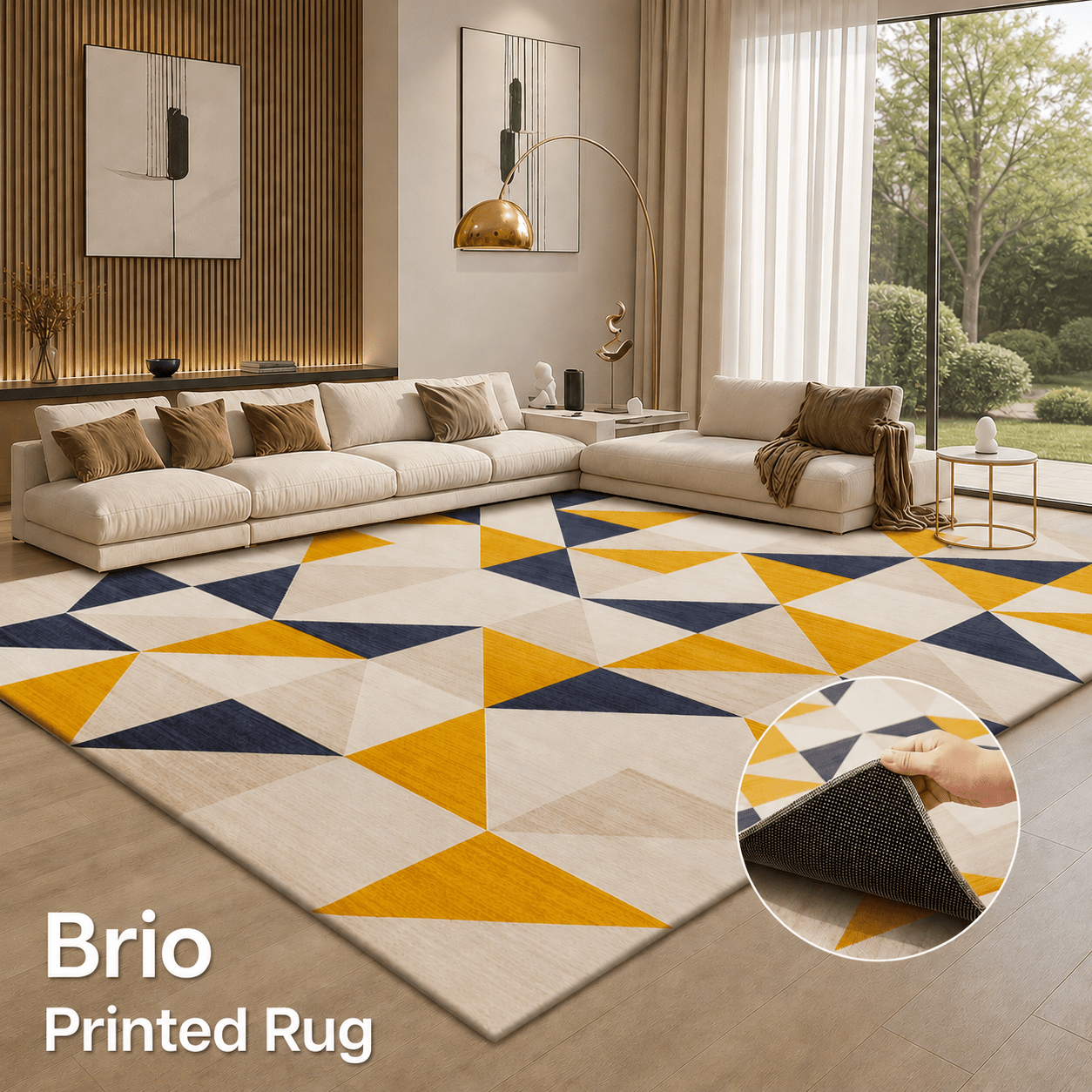 TEMU 1pc Ultra Soft Printed Carpet – Non-slip Backing Area Mat, Machine Washable, Printed Area Rug, 100% Polyester, Durable Stylish Floor Mat For