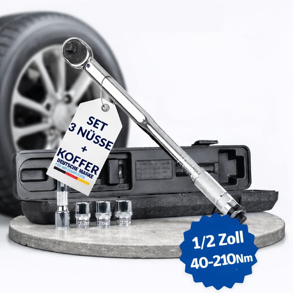 Torque Wrench 1/2" Inch 40-210nm 17 19 21mm Torque Tool Socket Nuts