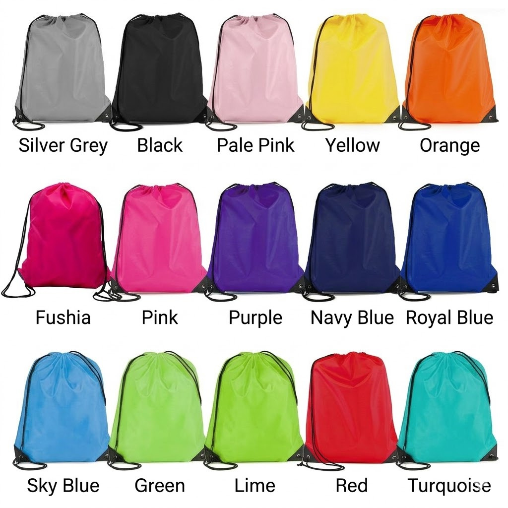 TEMU 15pcs Large Capacity Drawstring Bag, Backpack, Outdoor Bag, Toiletry Bags Backpack - Party Gift Bags & Sports String Bag For Gym, School, Travel