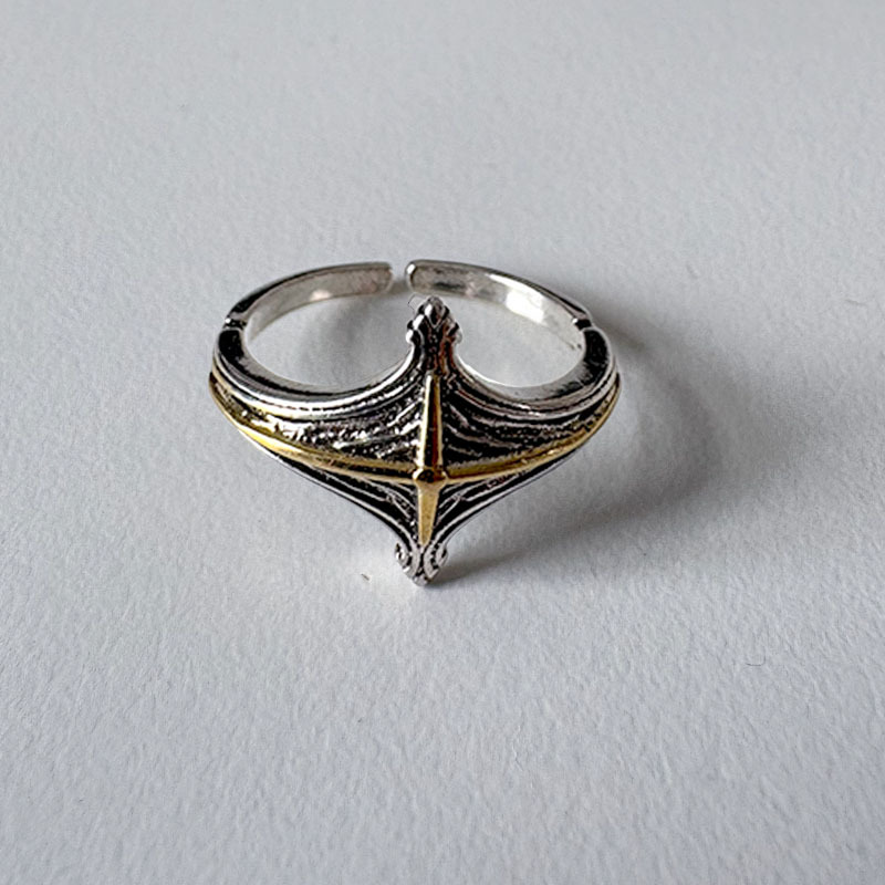 Vintage Ring, Men's Ring With Adjustable Opening, Waterproof
