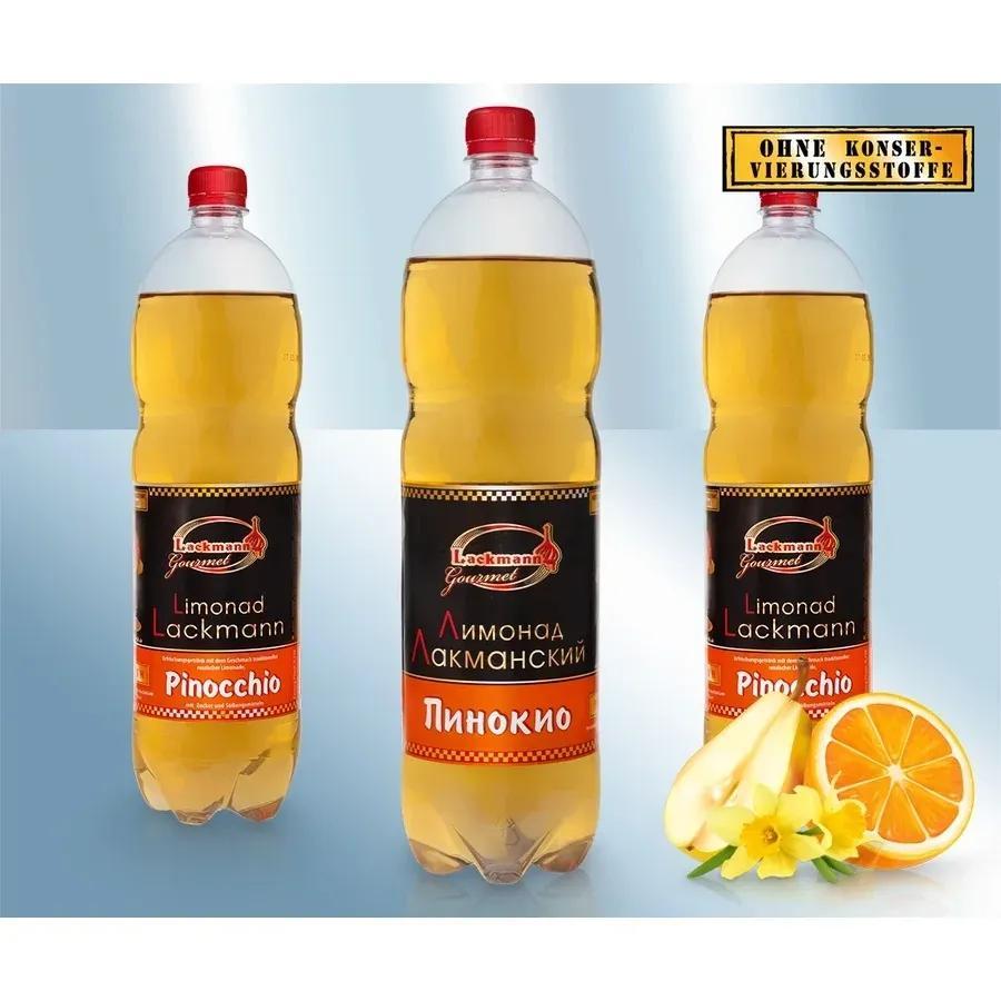 Image of 3x Bottles Of 1500ml "pinocchio" Lemonade From Natural Mineral Water, With Fruit Flavor (includes Dpg 0.25 Eur)