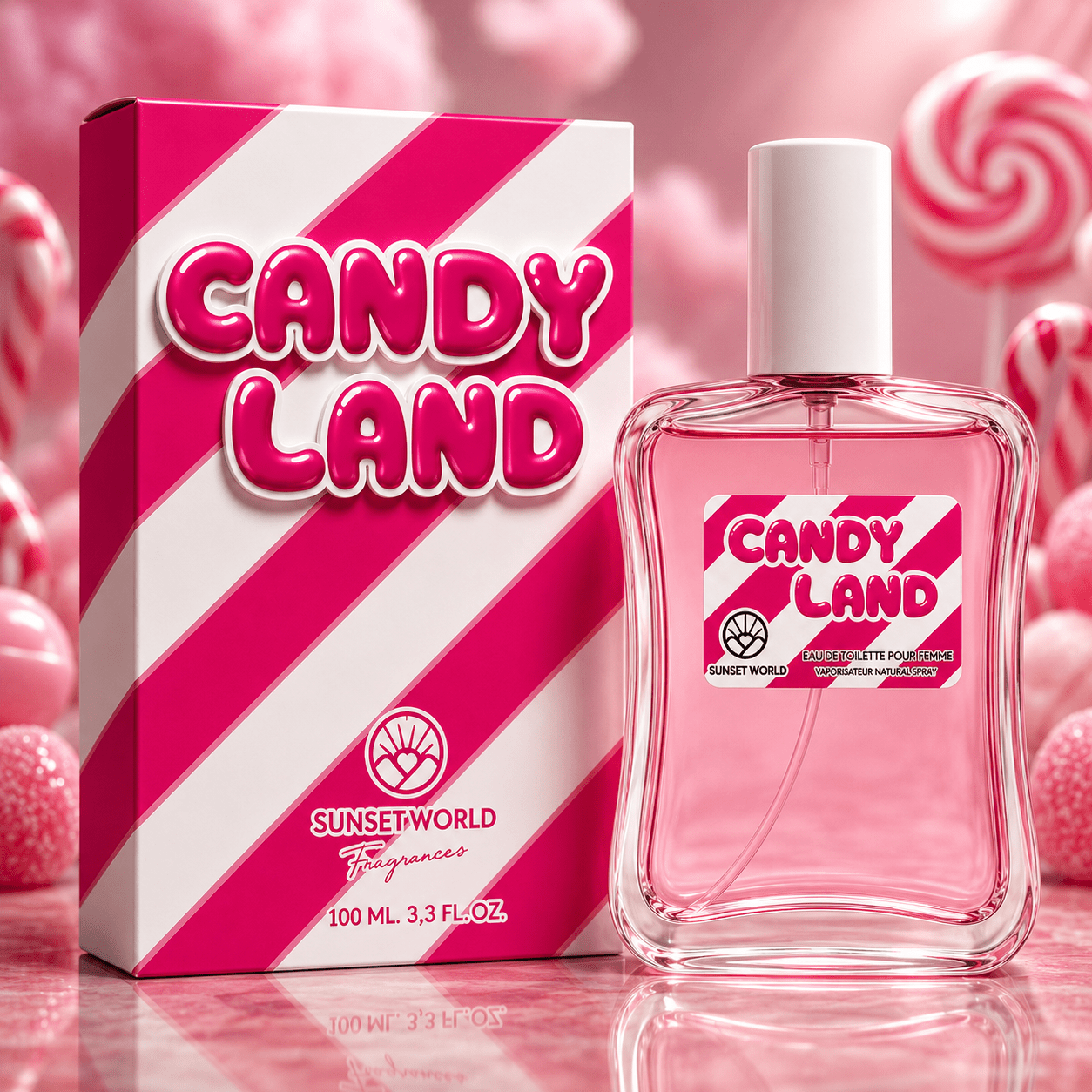 Image of Everlyx - By Eau De Toilette 100ml. Sweet And Fruity Fragrance With Notes, Caramelized Chords, And A Fun, Candy-inspired .