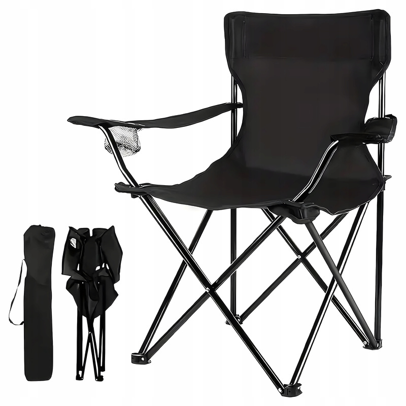 Folding Fishing Chair Armchair For , Camping, Fishing, With Carry Bag
