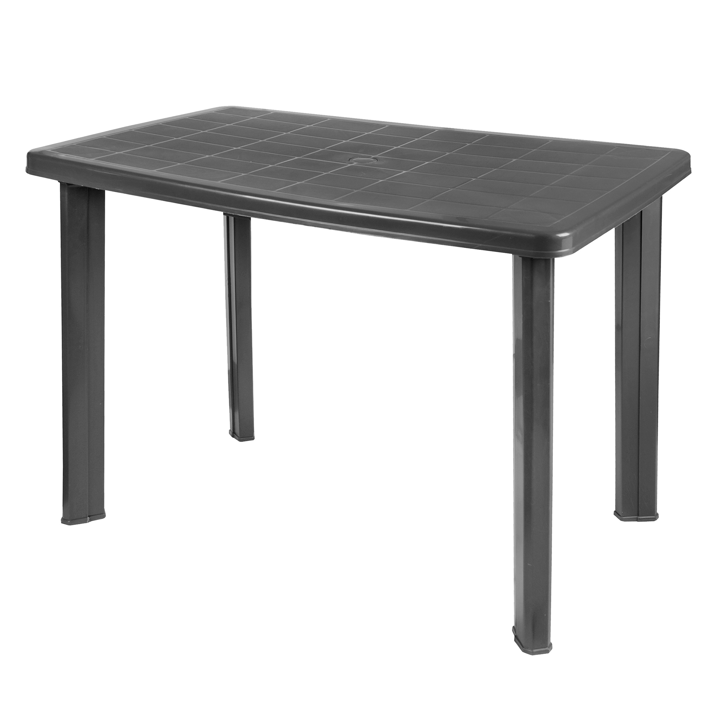Plastic Garden Table 100x72 Cm – Rectangular Outdoor Table, Weatherproof, Camping Table For Garden, Balcony, And Terrace