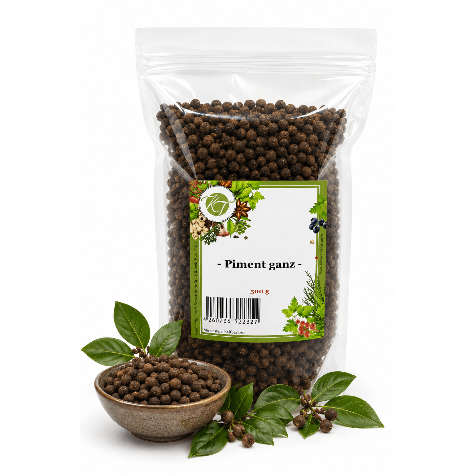 Kt 500g Whole Allspice Peppercorns - 1a Quality