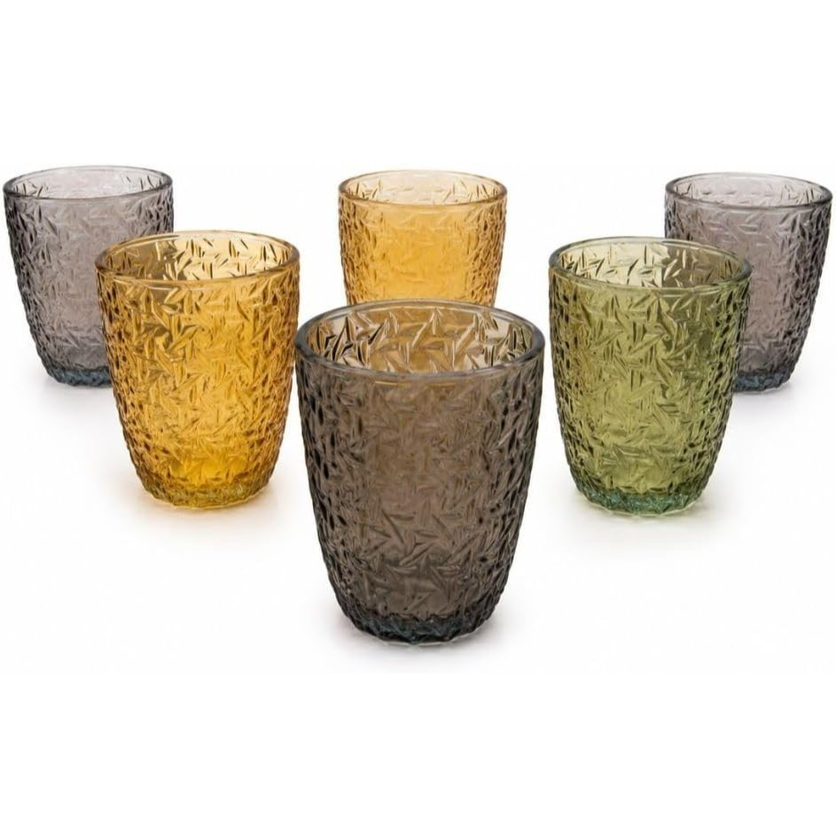 TEMU Cecaro Group Set 6 Bicchieri in Vetro 280 ml �� Bicchieri Acqua, e Bevande �� Vetro Resistente con Design Elegante �� Lavabili in Lavastovigli