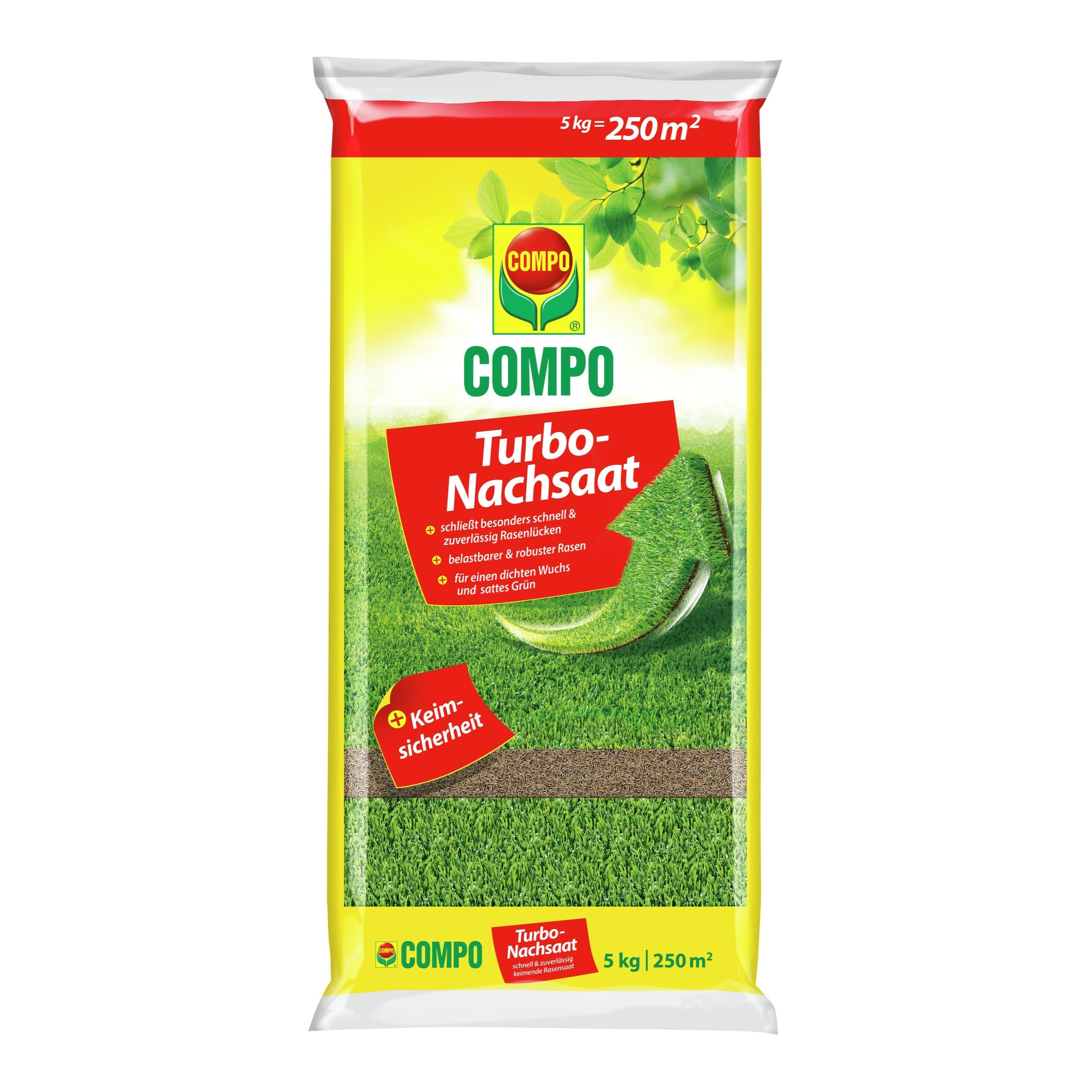 Image of Compo Turbo-overseeding Lawn Seed 5 Kg - Repair For . 250 M², Overseeding For Dense