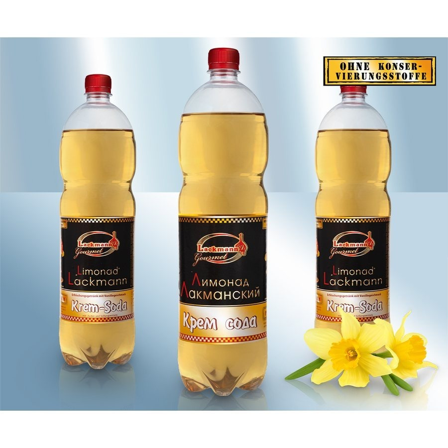 Image of 3 Bottles Of 1500ml Lemonade Made From Natural Mineral Water "cream-soda" With Vanilla Flavor, Cream-soda Lemonade (including 0.25 Eur Deposit)