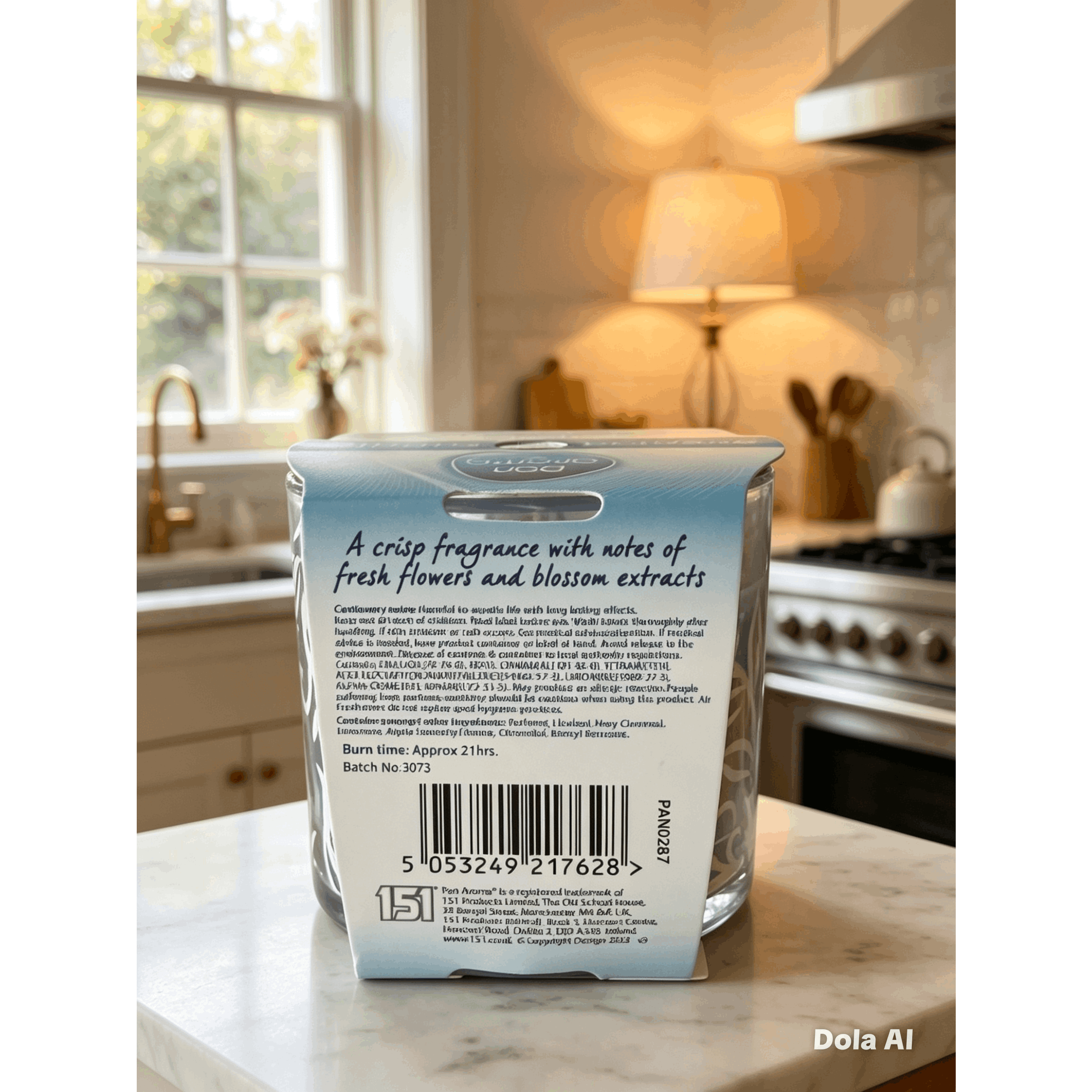 Pan Aroma Pure Cotton Scented Candle, 21 Hours Burn Time