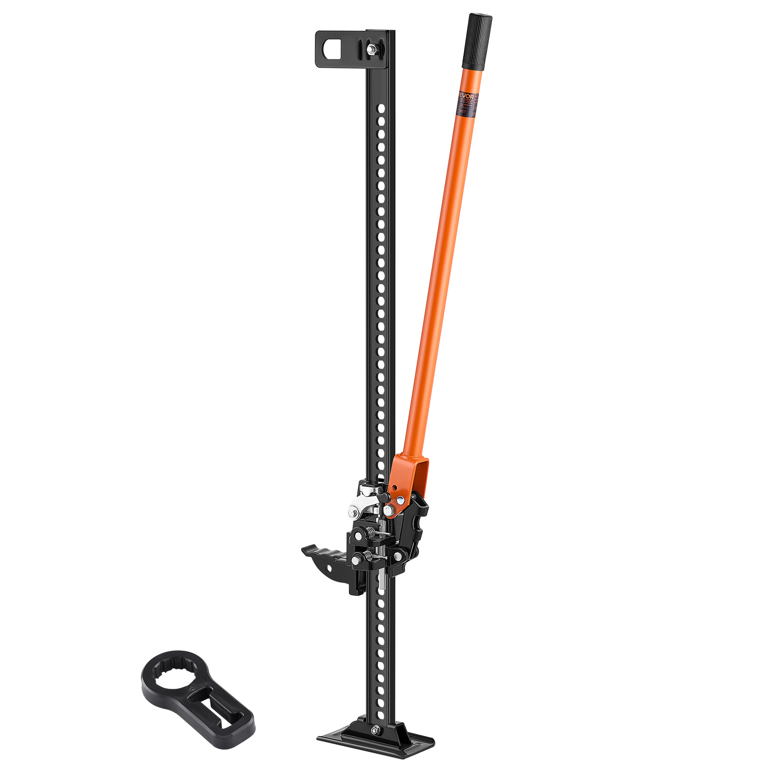 Image of Vevor Farm Jack, 122 Cm Utility Farm Jack, 3.18 Ton Capacity Ratcheting Off Road Utility Jacks, Heavy-duty Lift Jacks With 130.1-1079.5 Mm Lifting Range For Tractor, Truck, Suv