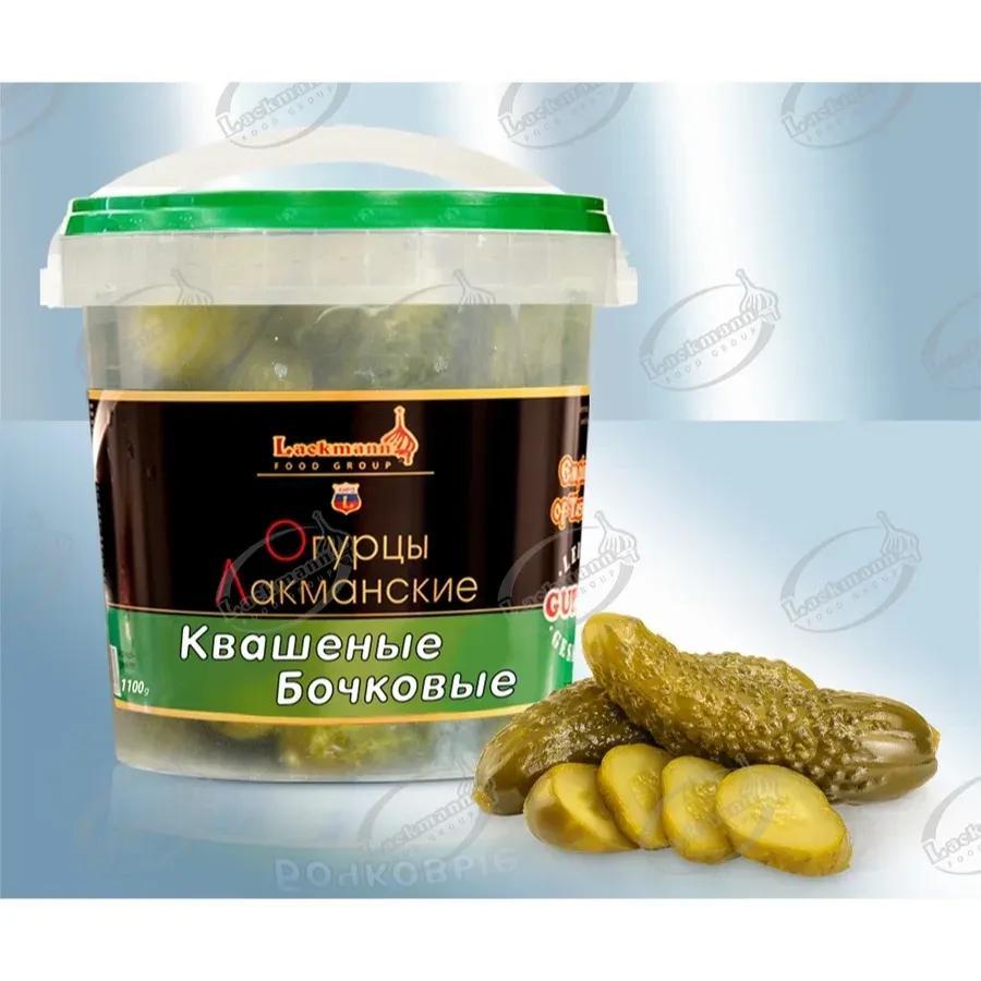 Pickled Sour Cucumbers 1100ml (atg 600g) Barrel Fermented Cucumbers 1100ml (net Weight 600g)