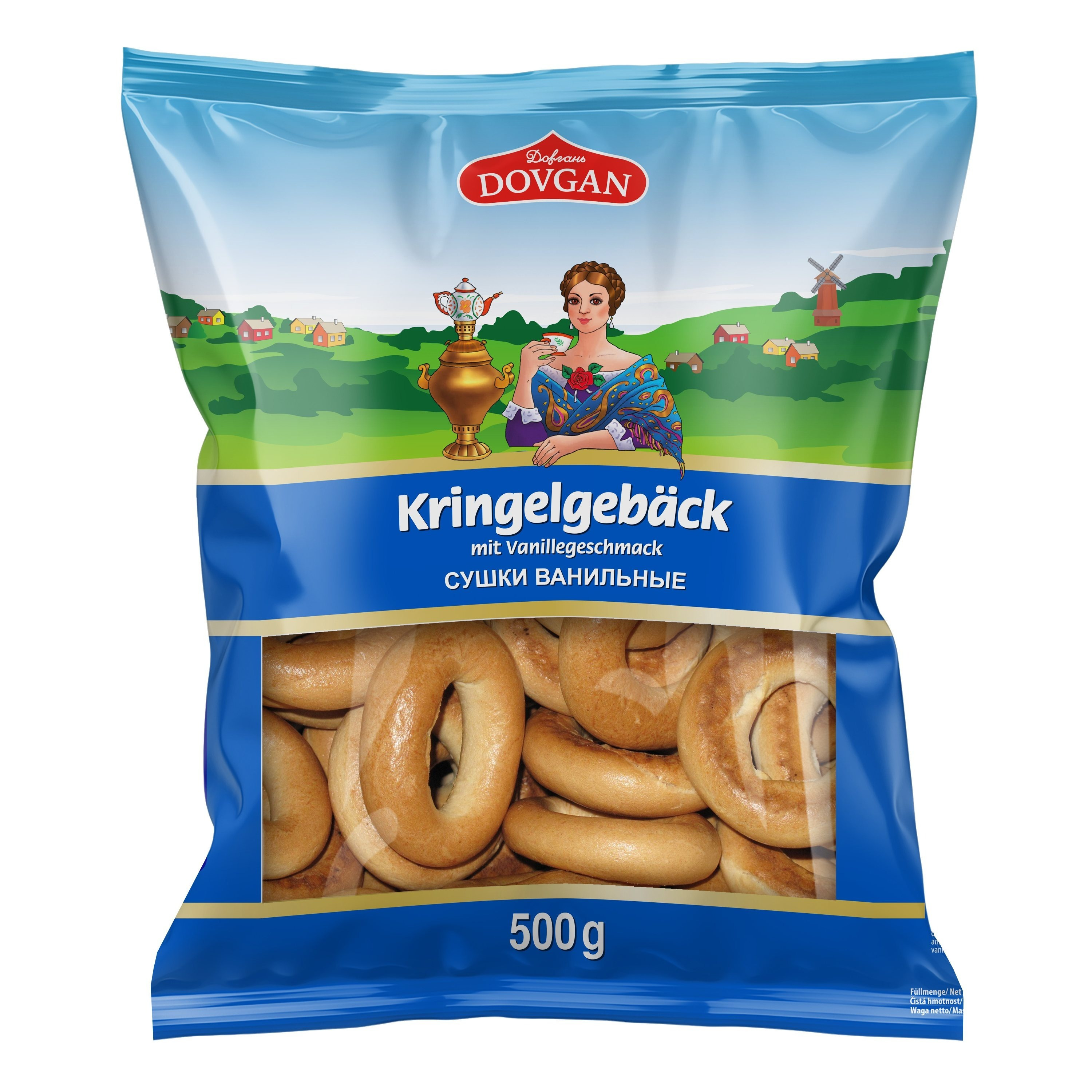 Dovgan Ring Cake With Vanilla Flavor 1/3/6/12 Pack Each 500g