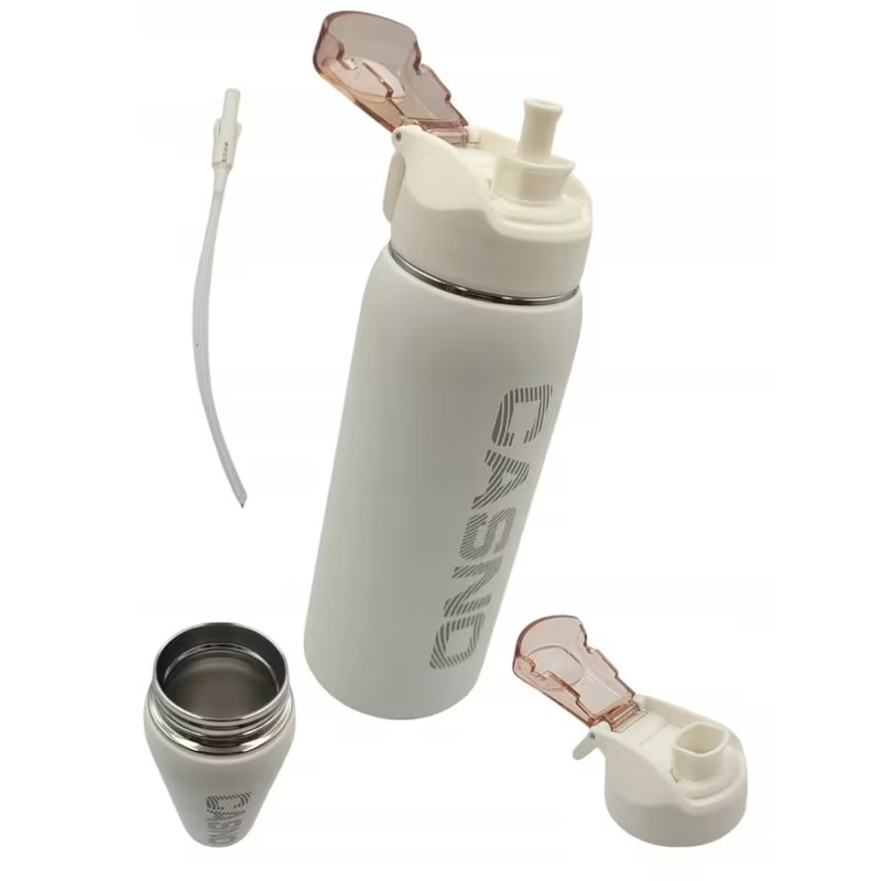 Thermal Bottle 750ml White | Straw | | 6-12h