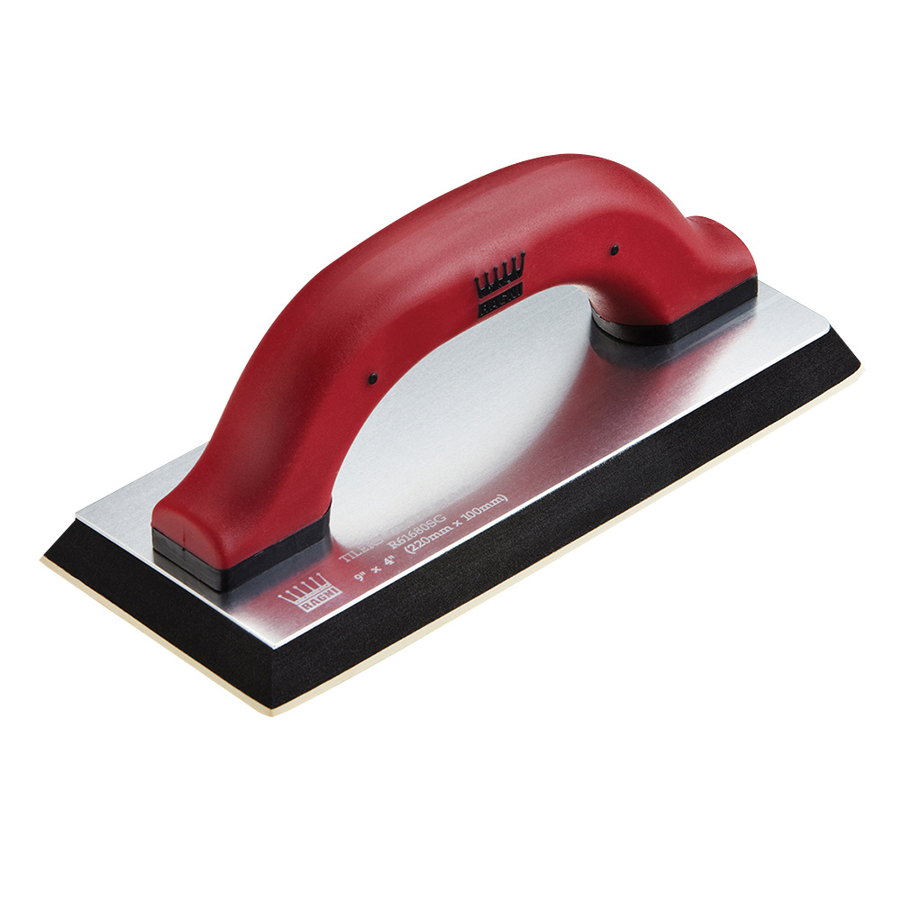 TEMU Ragni Easi-grip 9 Inch Grout Float | Gum Rubber Grouting Float | Tile Joint Finishing Tool | Ergonomic Handle | Professional Tiling Equipment