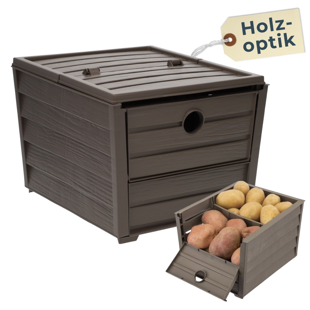 Potato Storage Box, Kitchen Onion Storage, Fruit Crate, Vegetable Crate, Potato Bin For Storing Fruit, Vegetable Storage, Onion Container, Vegetable Box, Pantry Crate