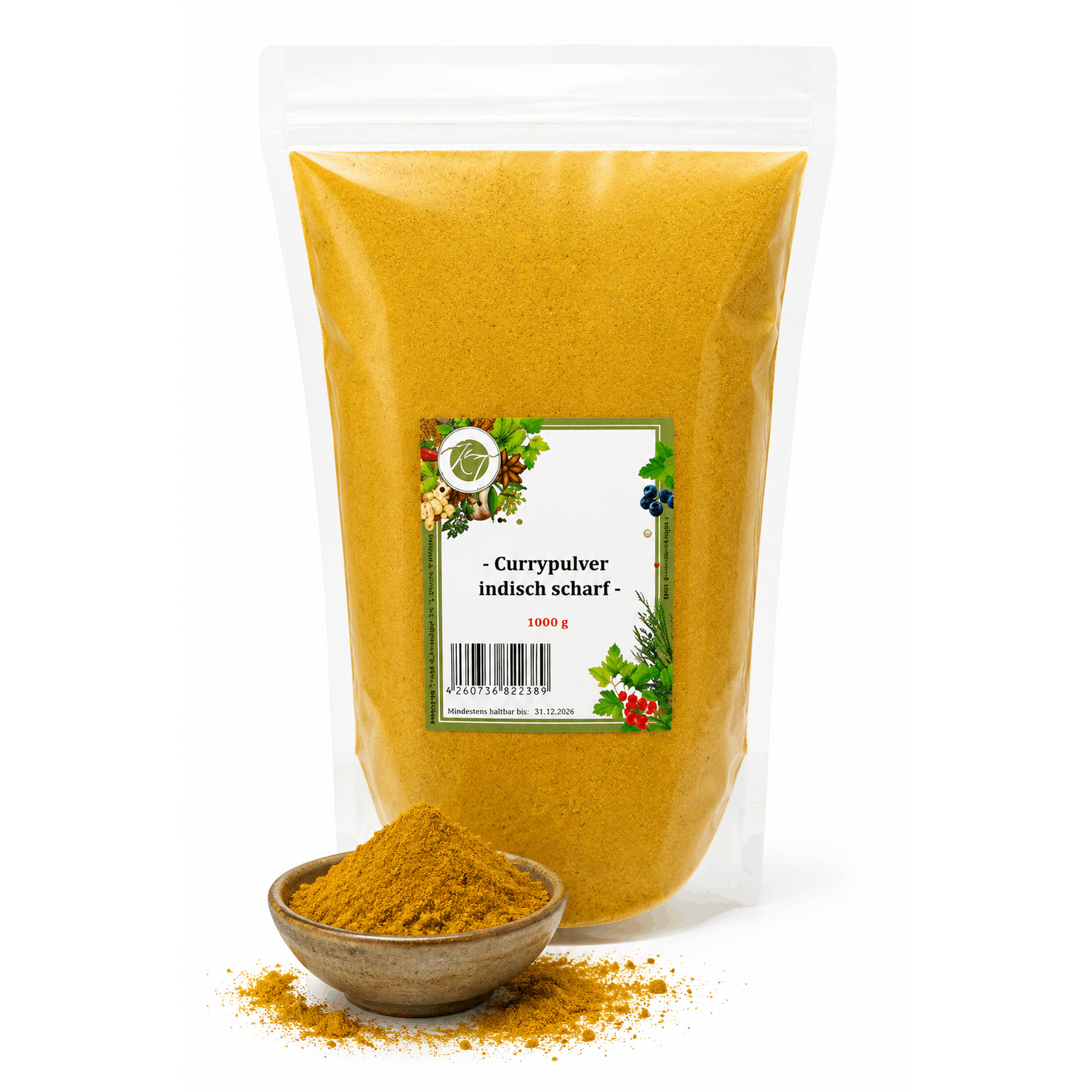 1000g / 1kg Indian Curry Powder Spicy Indian Curry Spice Blend - 1a Quality