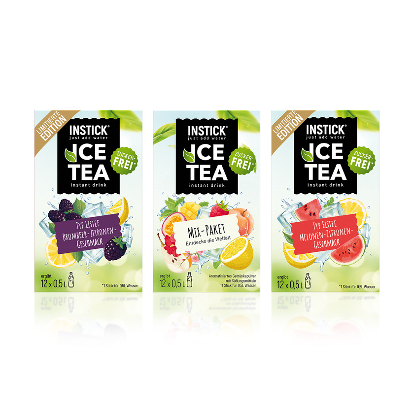 3rd Iced Tea Bundle - Iced Tea Mix Package & Limited Edition Iced Tea Blackberry-lemon & Iced Tea Melon-lemon