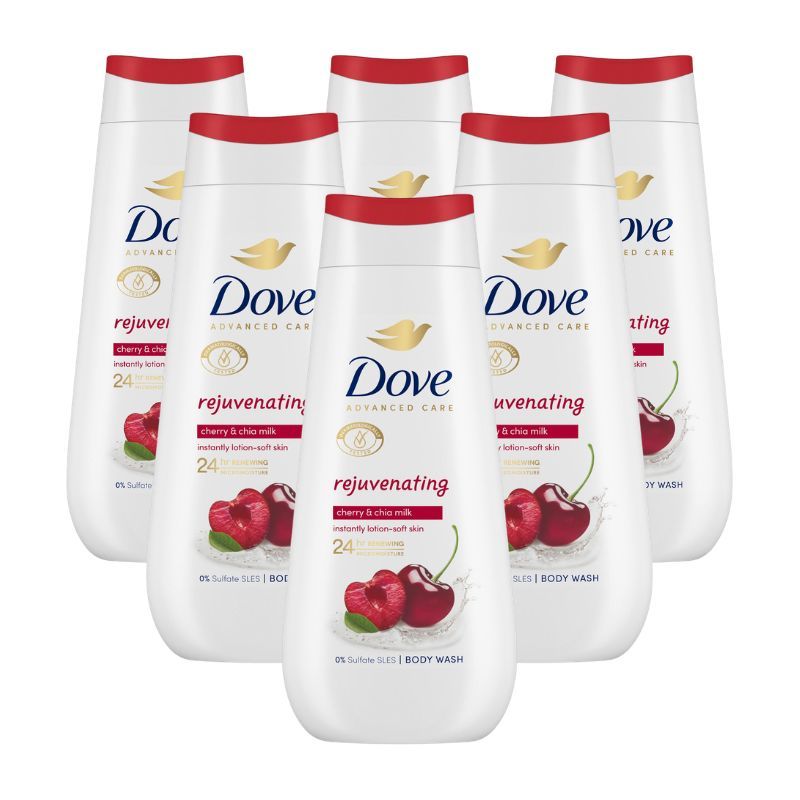 TEMU Rejuvenating Cherry & Chia Milk Body Wash (6 X 225ml)