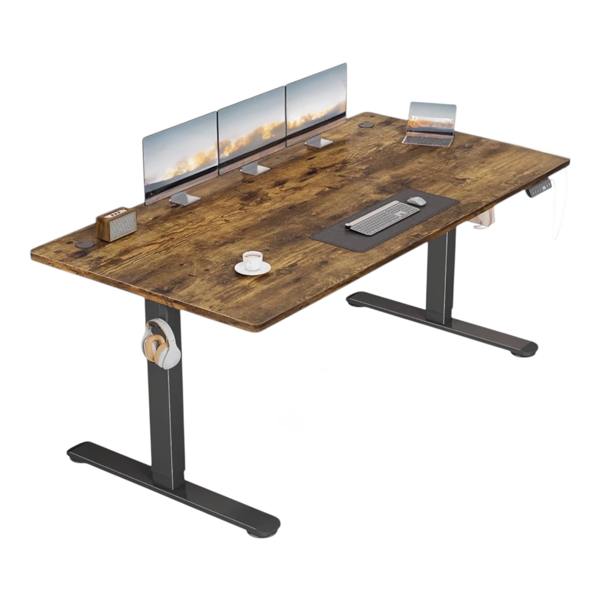 TEMU Mesa Escritorio ajustable, Mesa de Oficina, para Ordenador, Pequeño Mesa Ordenador Escritorios portátiles para Estudio, .Ajustable