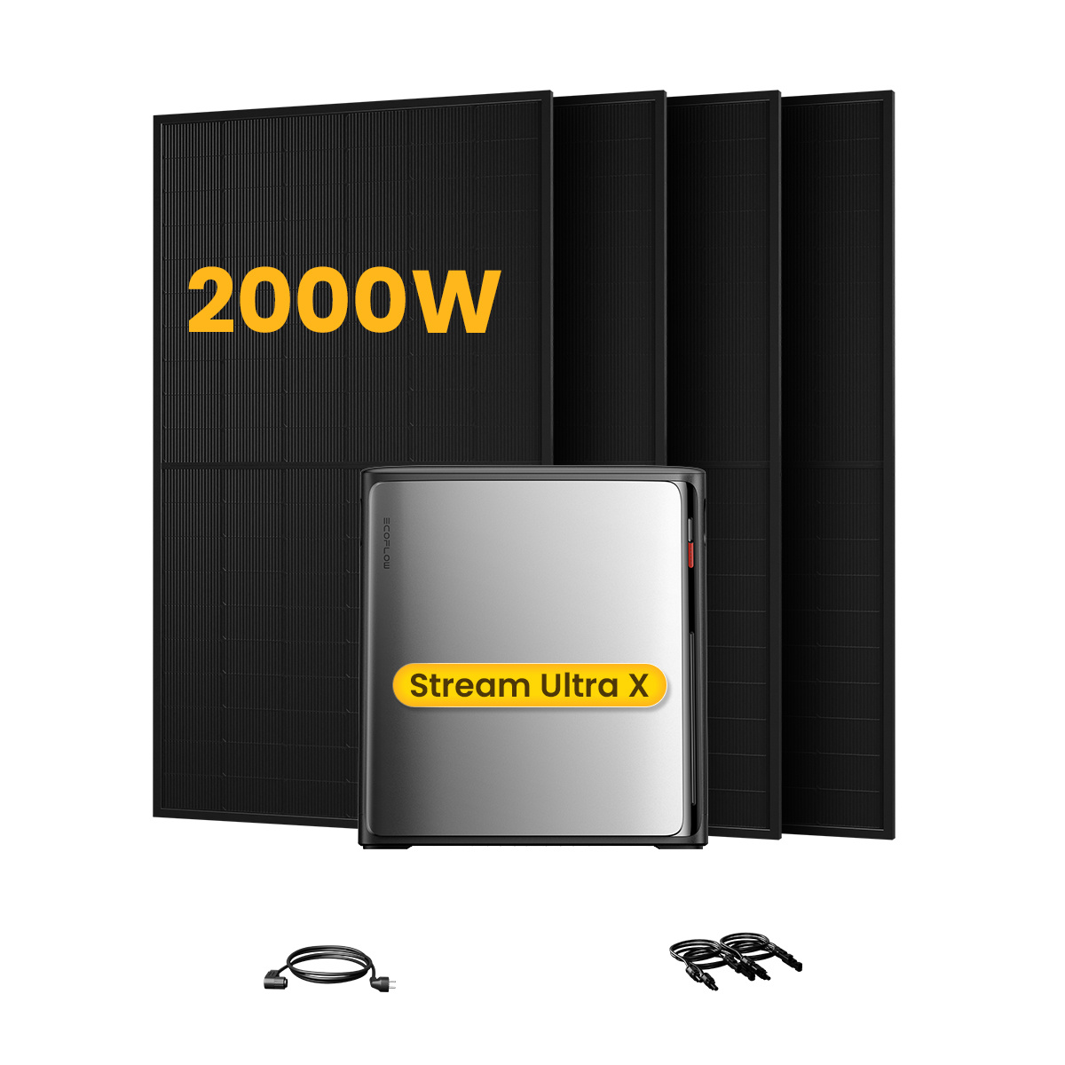 Image of Balcony Power Station With Storage Stream 3.84kwh, -one Storage For Balcony Power Stations, With 4 X 500 Bifacial Solar Modules (0% Vat)