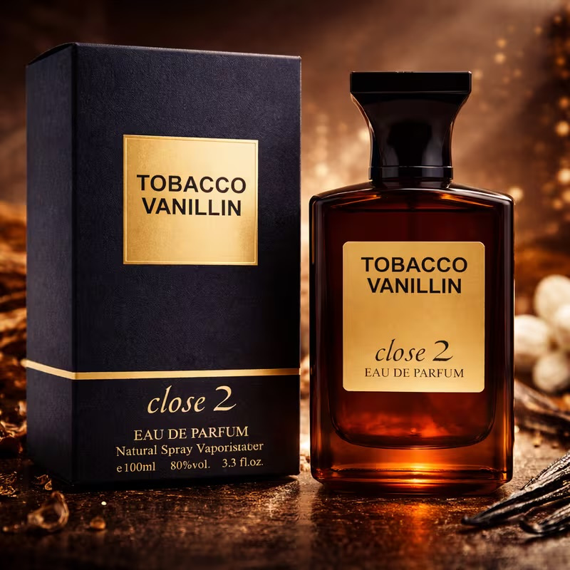 Perfume Tobacco Close 2 Eau De Parfum 100 Ml Warm With Vanilla And Tobacco Notes, Spicy And Base, Elegant And Enveloping.