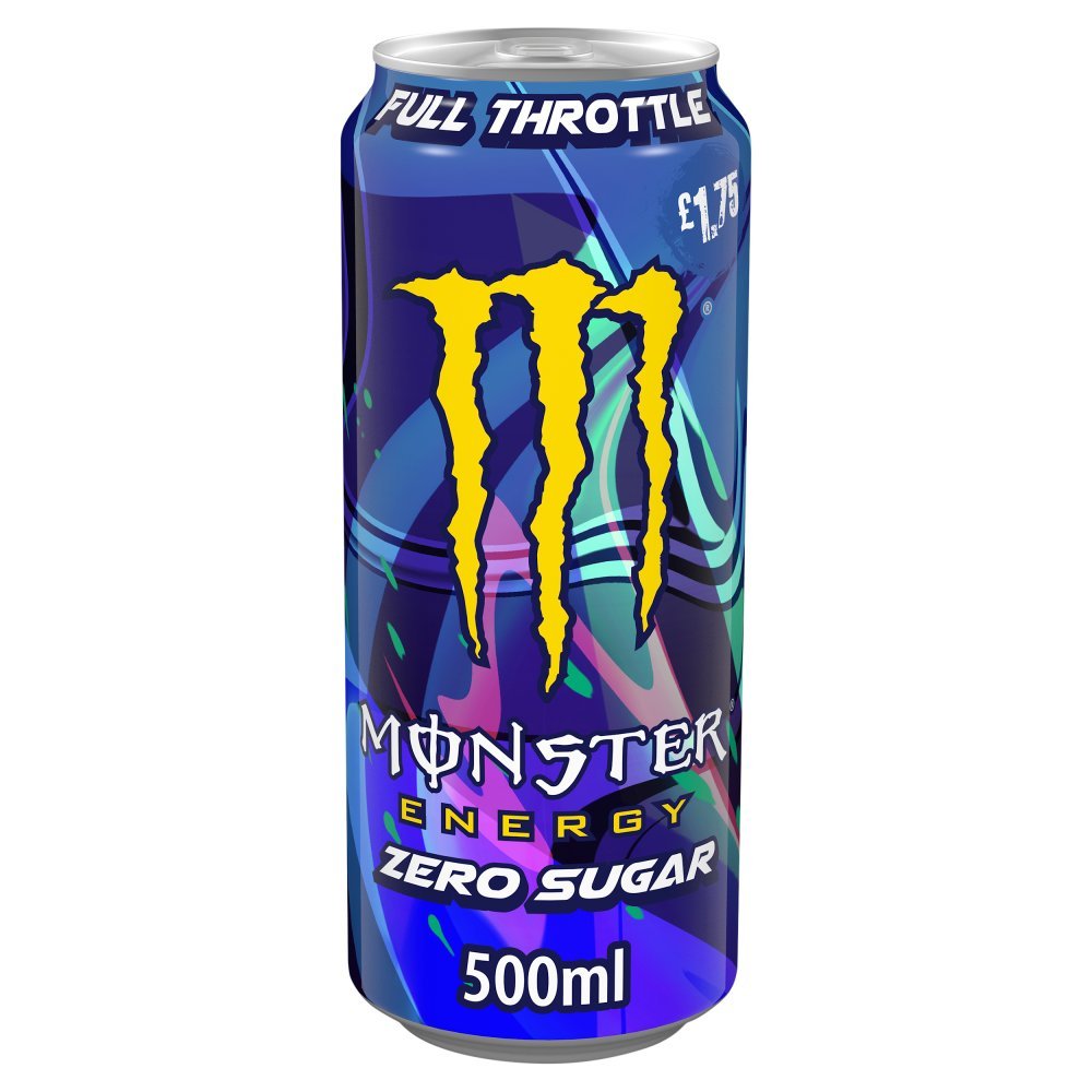 TEMU Monster Energy Drink Throttle 0 Sugar Pack Of 12 X 500ml
