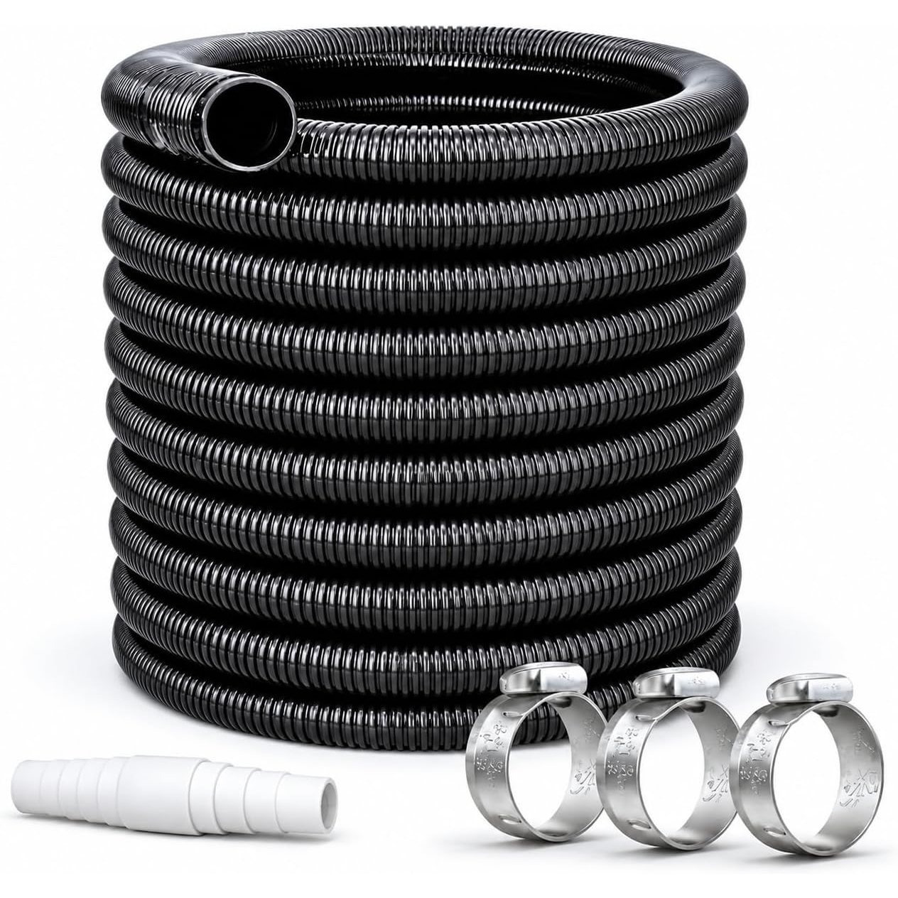 Image of Tk Pool Hose With Cuffs 38 Mm X 8 M - . Hose Clamps & Hose Connectors - Flexible Water Hose As Suction Hose, Solar Hose & Pump Hose