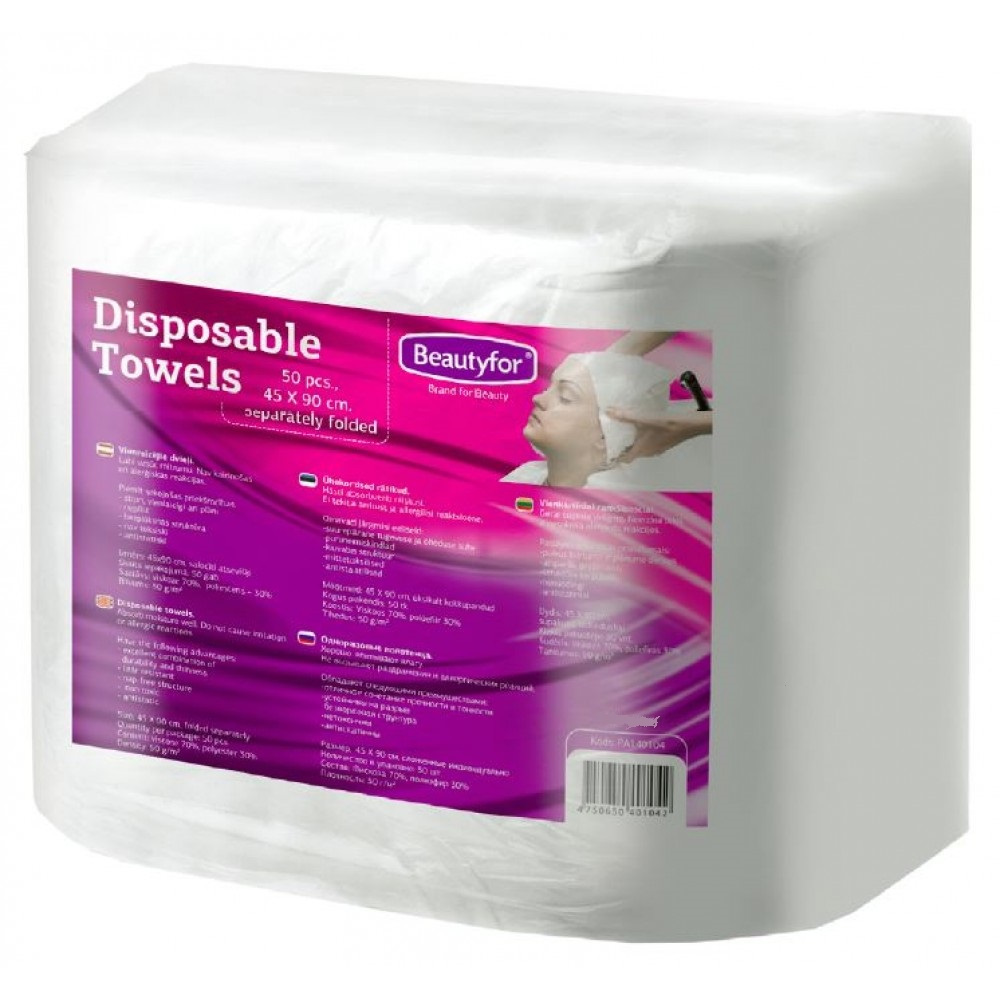 TEMU Disposable Soft Towels 45 X 90cm, Pack Of 50, Premium Non-woven Salon Towels, Ultra Soft Absorbent, Hypoallergenic Single Use Towels,