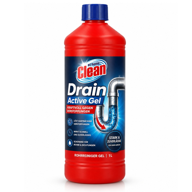 Image of Drain Cleaner Gel Drain Cleaner | 1l | Formula | Dissolves Hair & Fat | For Kitchen & Bathroom