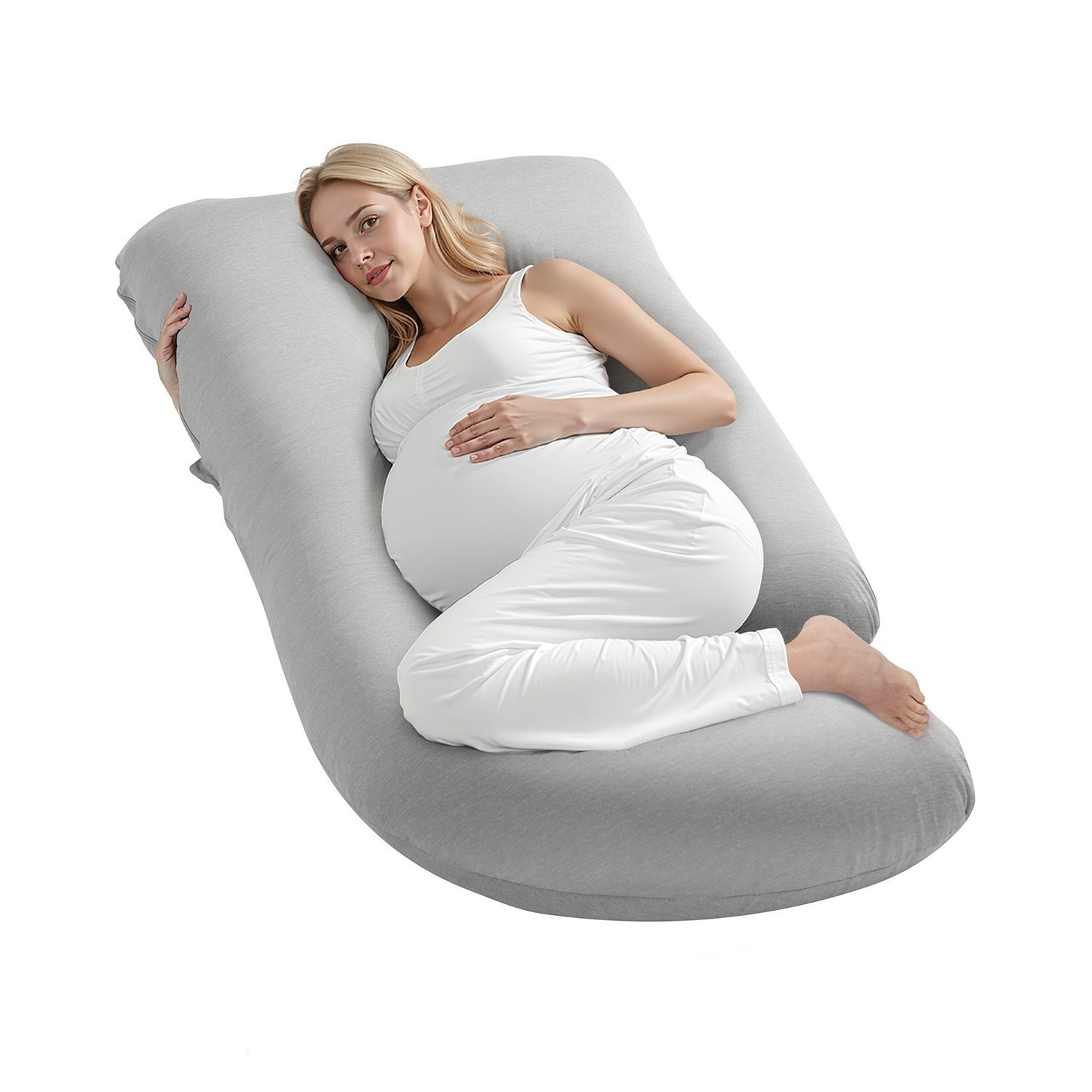 Image of Vevor Pregnancy Pillow, G-shaped Maternity Pillow For Sleeping, Full-body Support Pillow With Removable & Washable Cover, Soft And Breathable Pregnancy Body Pillows For Back, Belly, Hips, Legs Relief