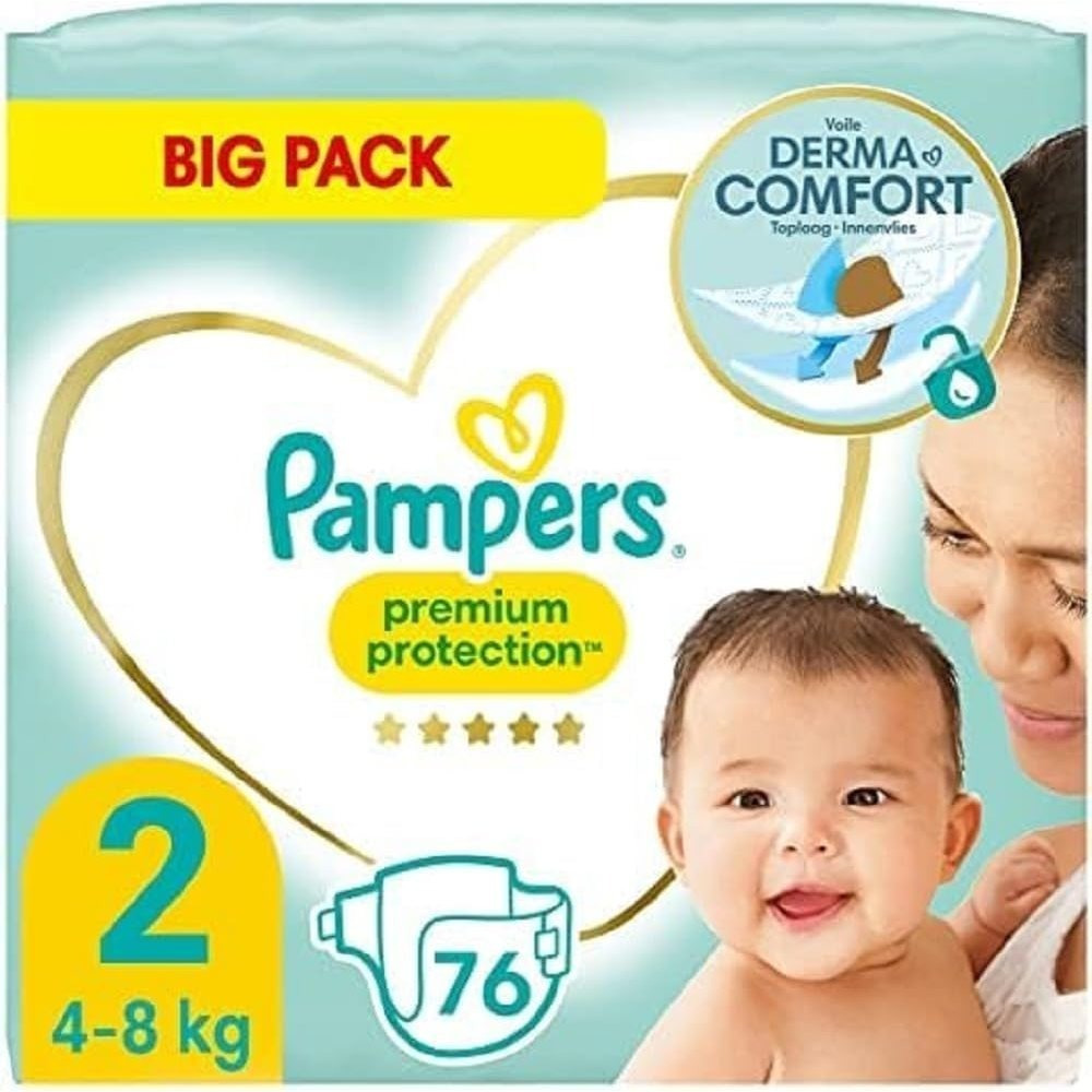 TEMU Premium Care Nappies Size 2 Pack Of 76