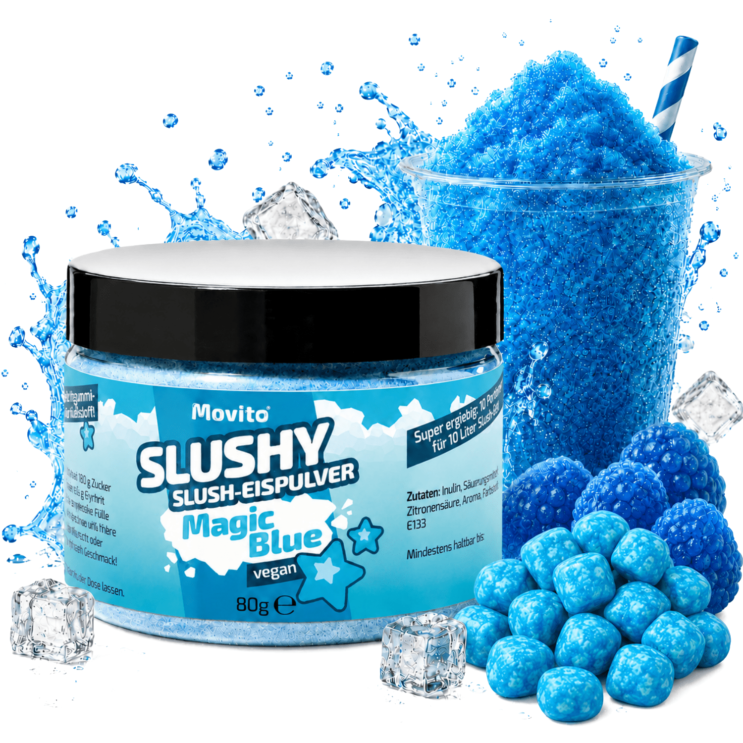 Image of Magic Blue Slush Ice Syrup For 10l Slush – Azo-free | Slush Syrup For Slushy Makers, Slush Machines & Ice Machines