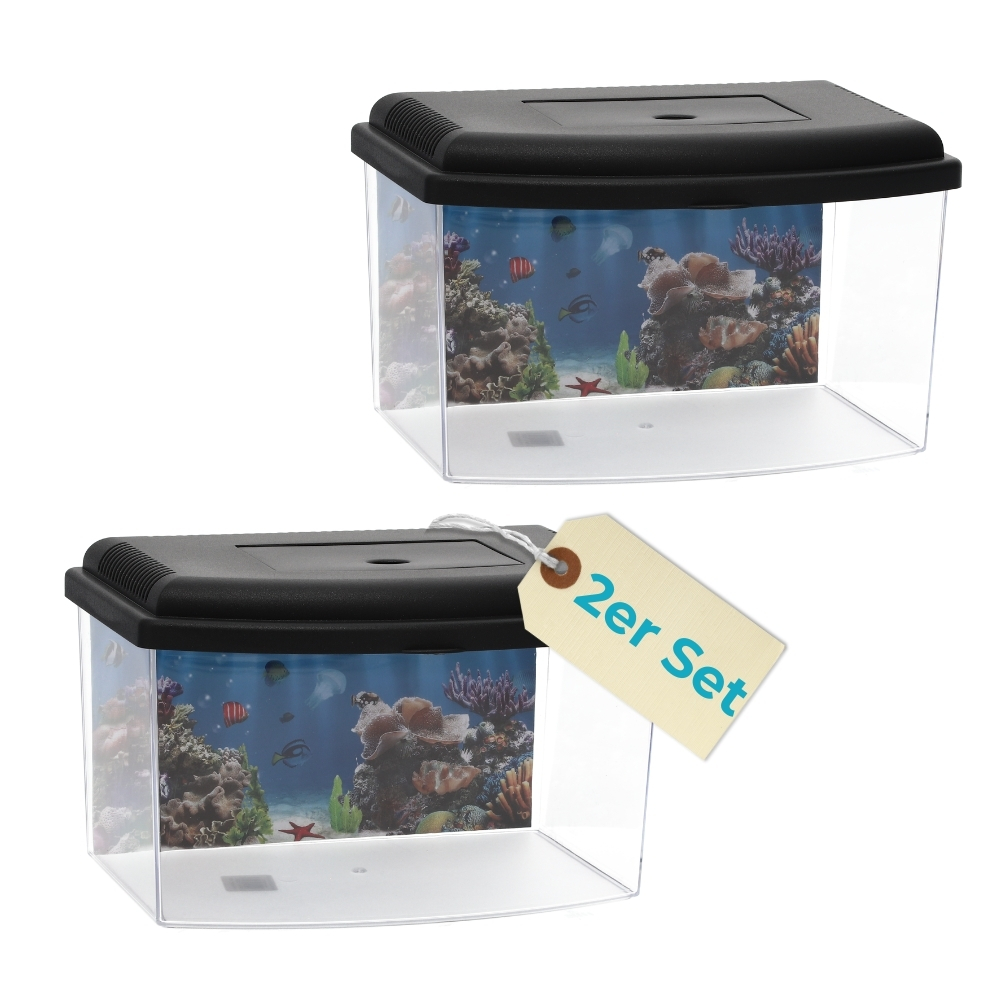 Image of 2er Set Nano Acrylglas Aquarium Terrarium