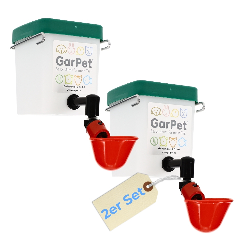 2-pack Poultry Drinkers, 500ml Water Dispenser For Chicks, Rodents, Rabbits, Chickens, And Poultry With Mounting Bracket