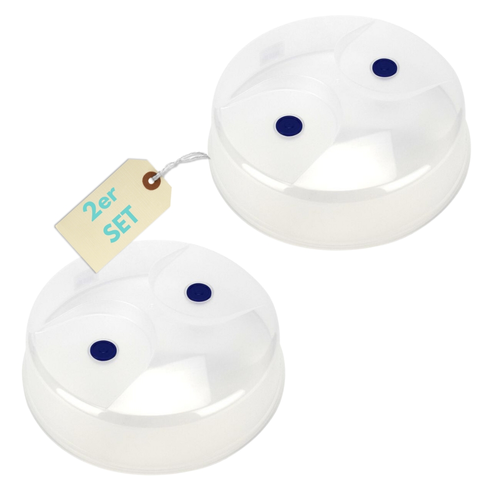 Image of Set Of 2 Microwave Covers, 27 Cm