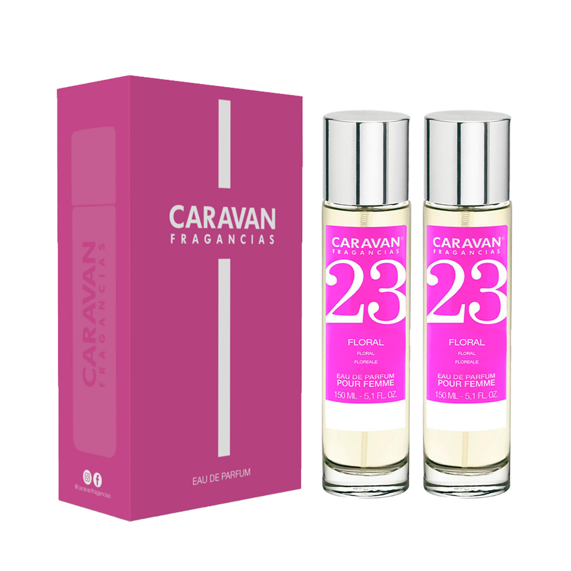 TEMU Pack 2 Colonias Caravan Mujer 150ml, Estuche De Regalo Con A Tu
