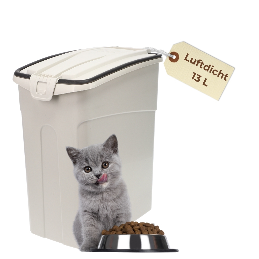 Image of Airtight Food Storage Bin With Lid For Food, 13l Dry Food Storage Container, Pet Food Storage Box