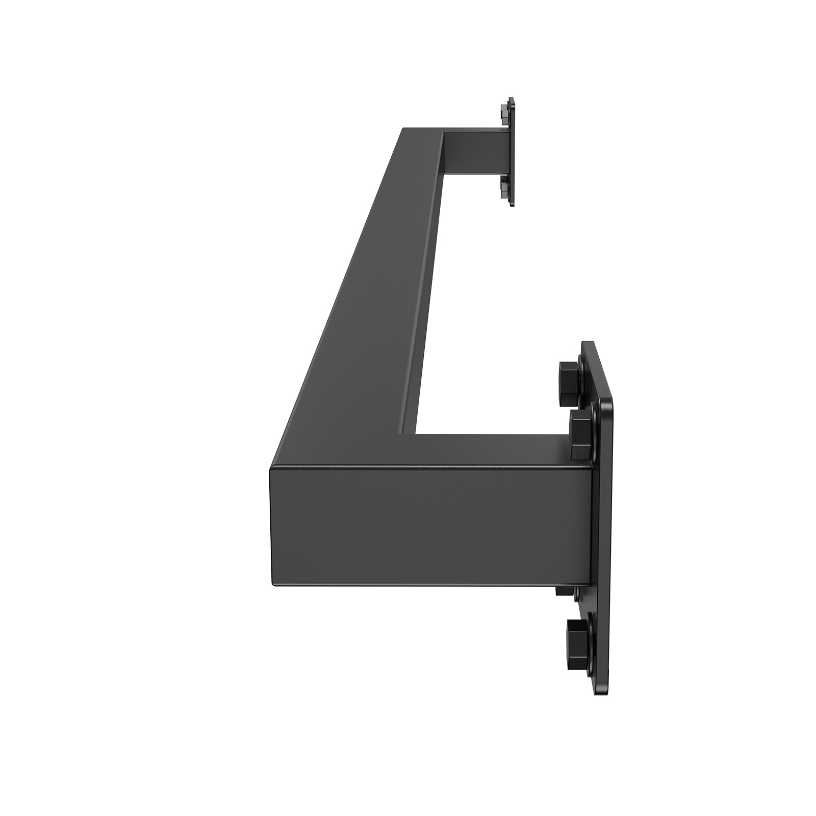 VEVOR prie sienos montuojamas laiptų turėklas, 910 mm juodo metalo laiptų turėklas vidaus patalpoms, 113 kg keliamoji galia, pramoninis turėklas laiptams, kvadratinis vamzdis palėpės verandai, 2 sekcijos