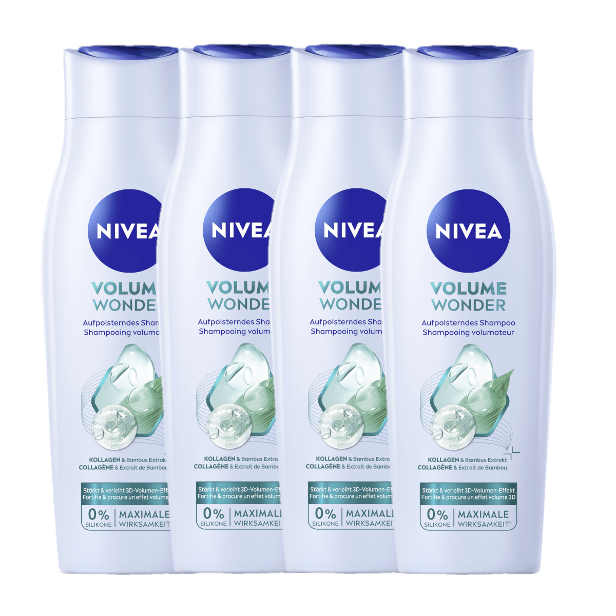Nivea Volume Wonder Volumizing Shampoo 250ml 4-pack