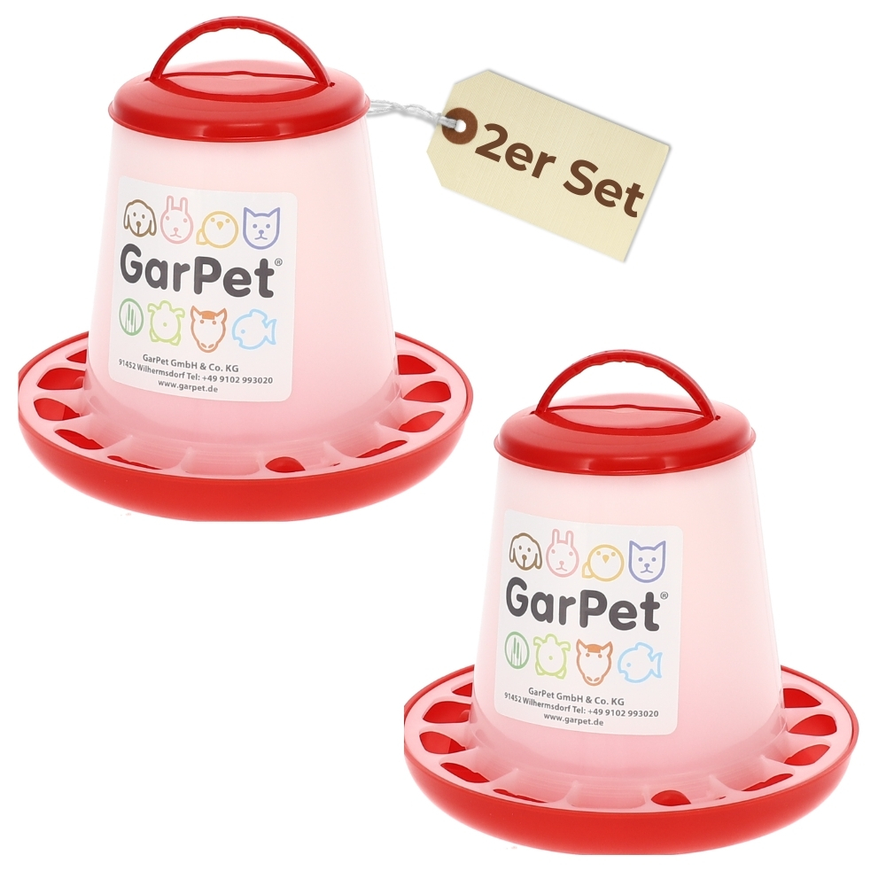 2-pack Chicken Feeder, 1.5 Kg