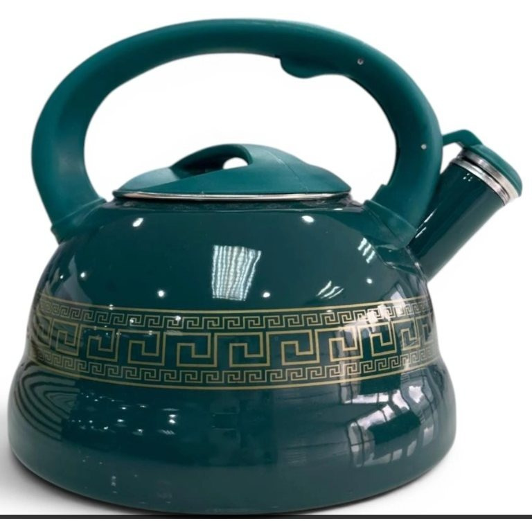 Traditional 3.3l Kettle With Whistle / Induction Kettle / Gas Stove Kettle / Enamelled Kettle