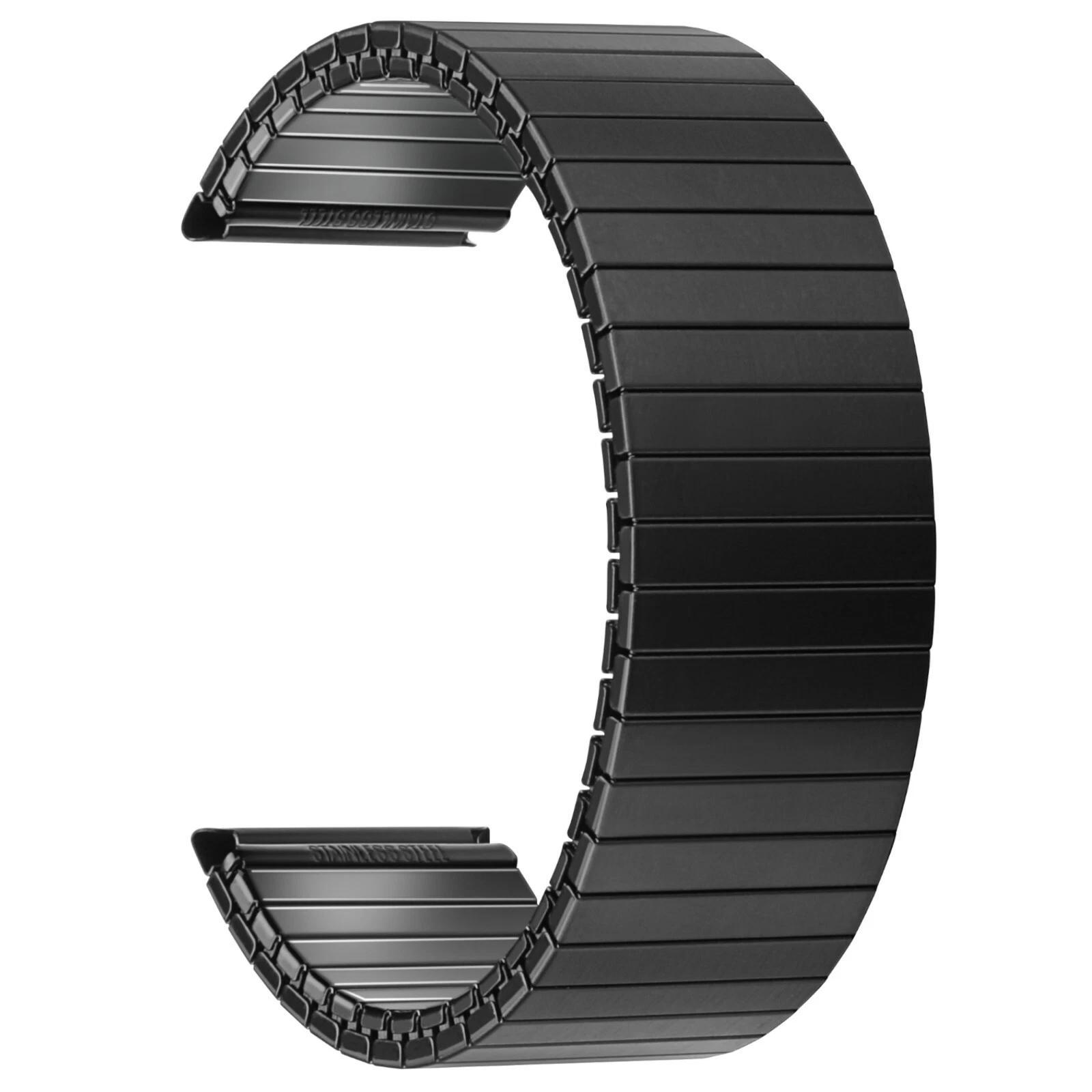 Stainless Steel Stretch Watch Band Metal Elastic Band 18 20 22 Quick Release