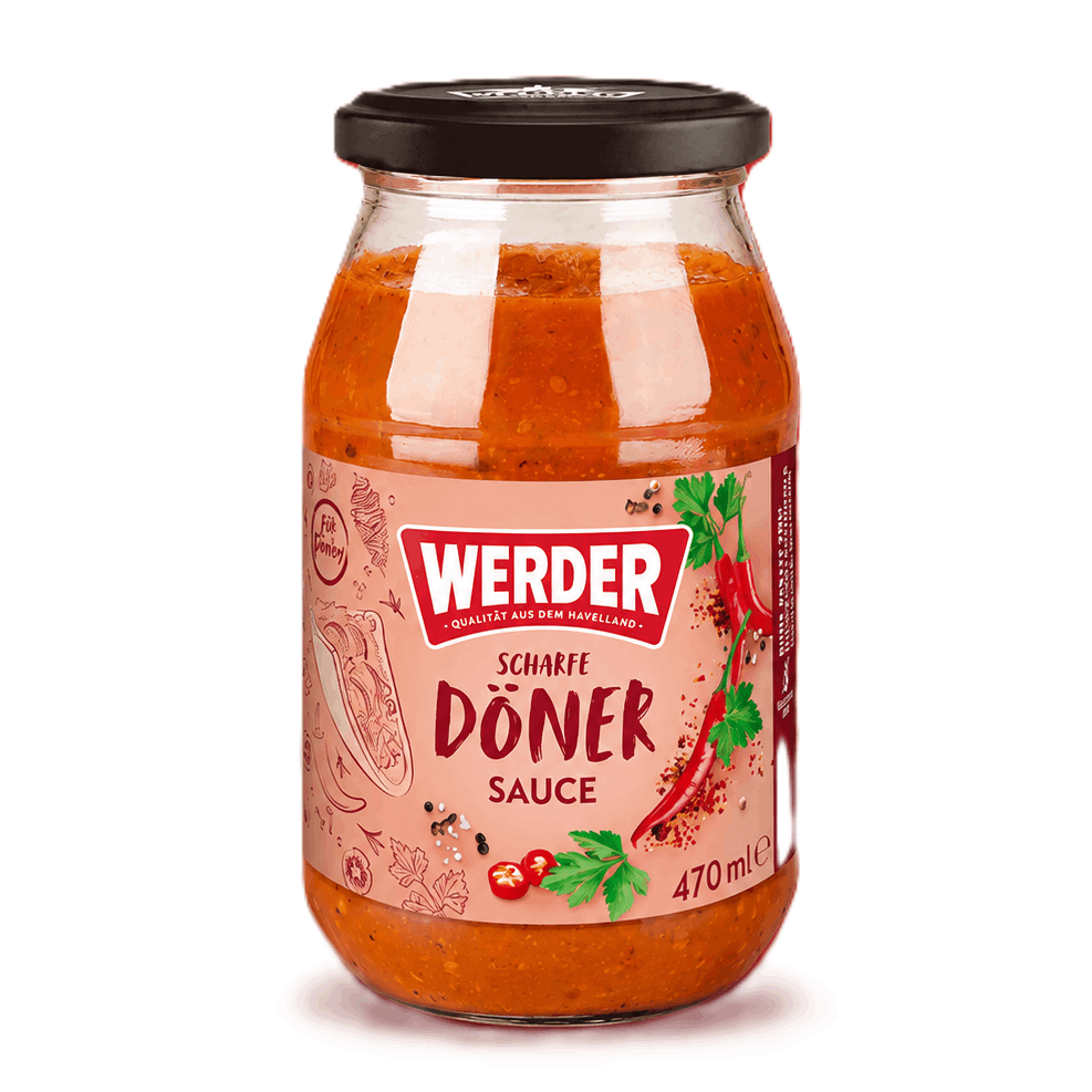 Werder Döner Sauce Spicy 470ml Bottle