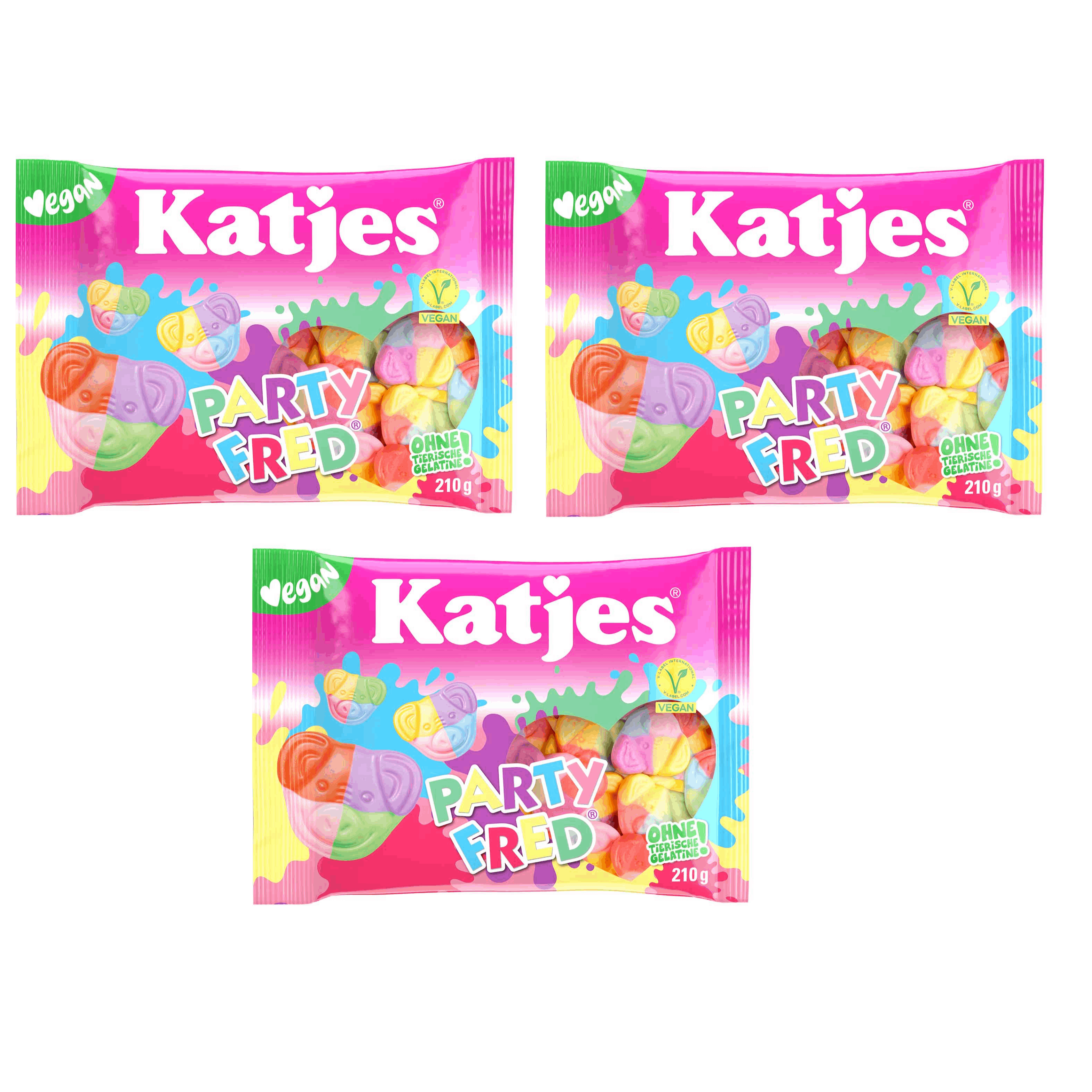 Katjes Party Fred 3 X 210g