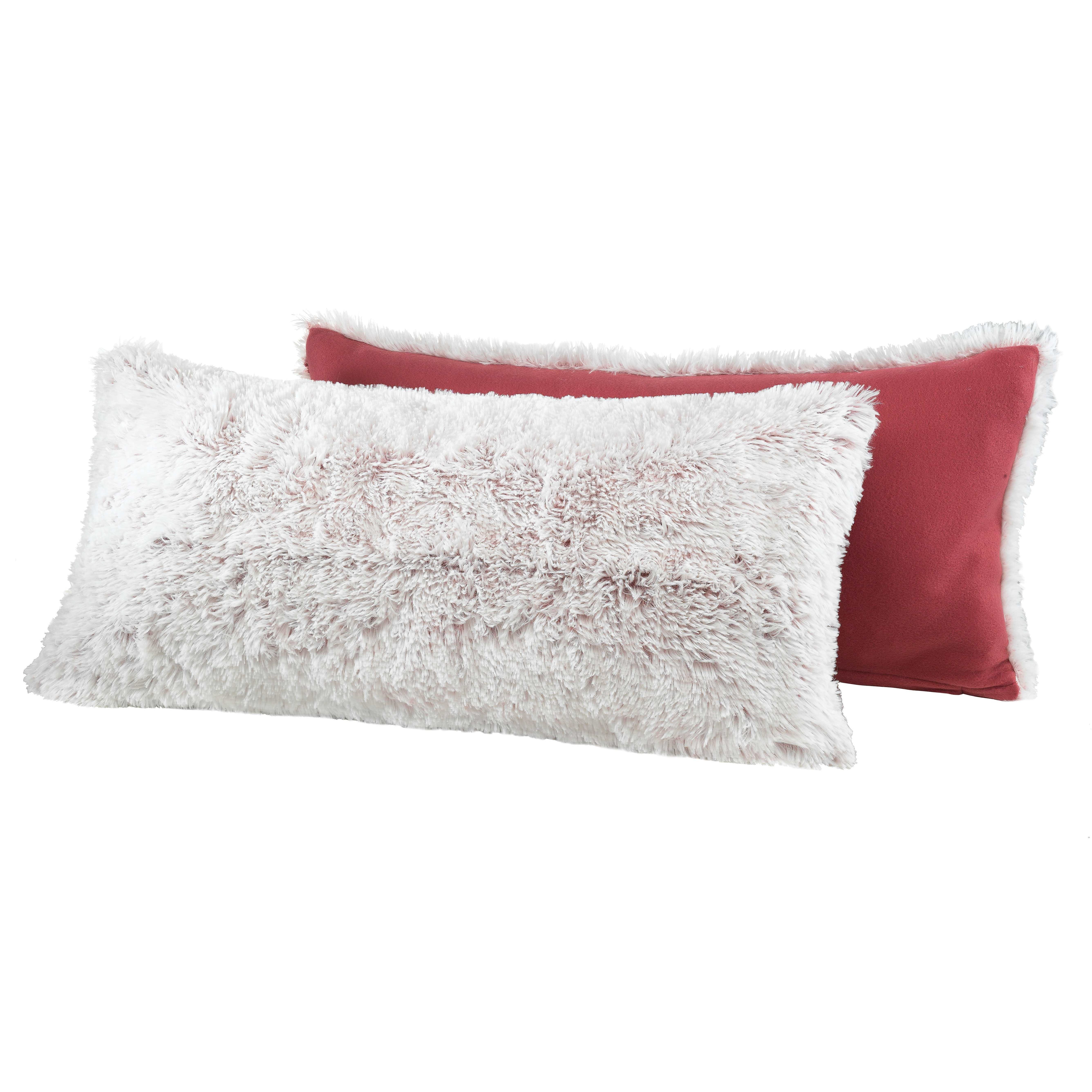 TEMU 2-pack Fluffy Covers - Faux Fur Design - Long Hair Decorative For Decorating - Suitable For Pillows On Beds, Sofas, Armchairs, And Chairs - With