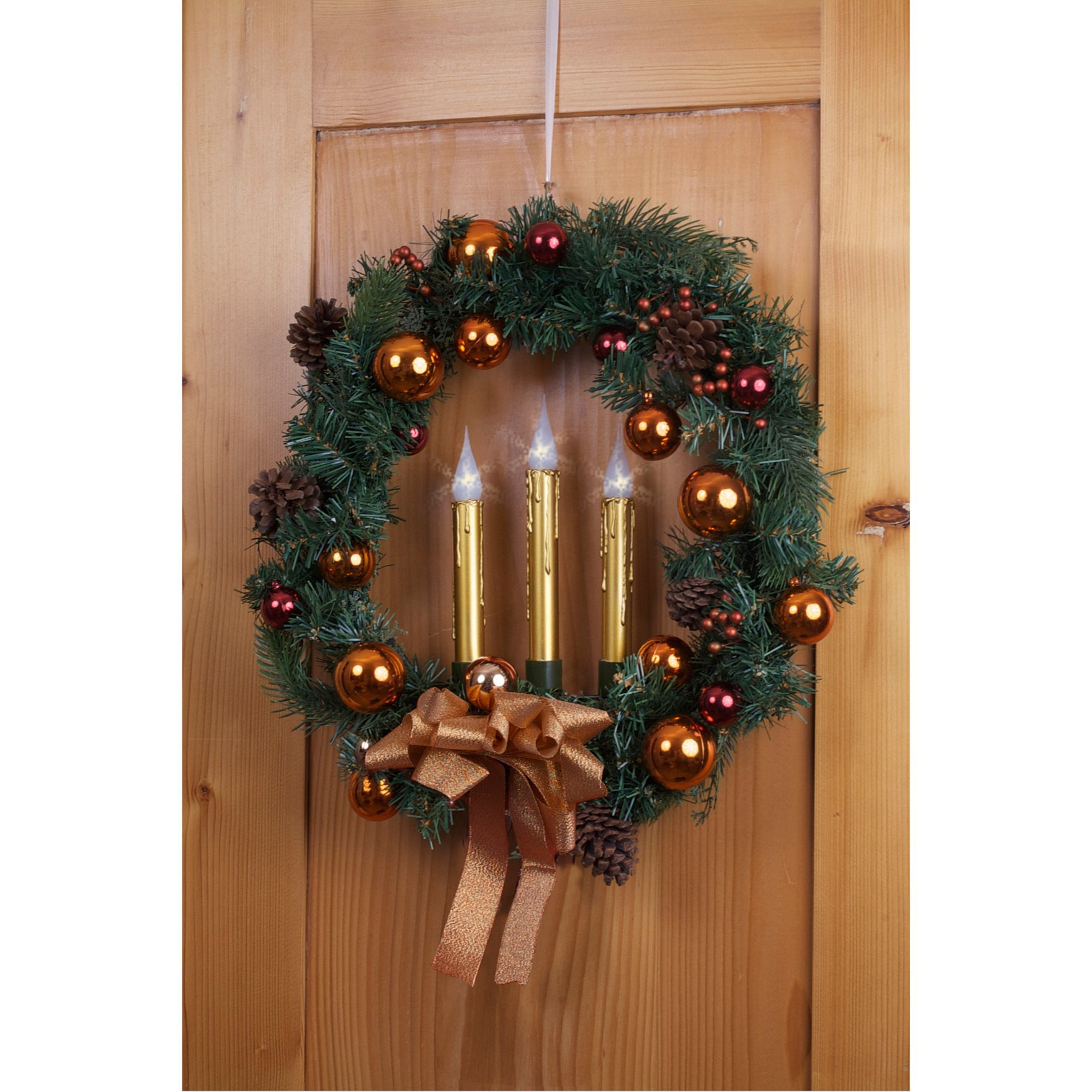 Pine Wreath In 3 Different Colors