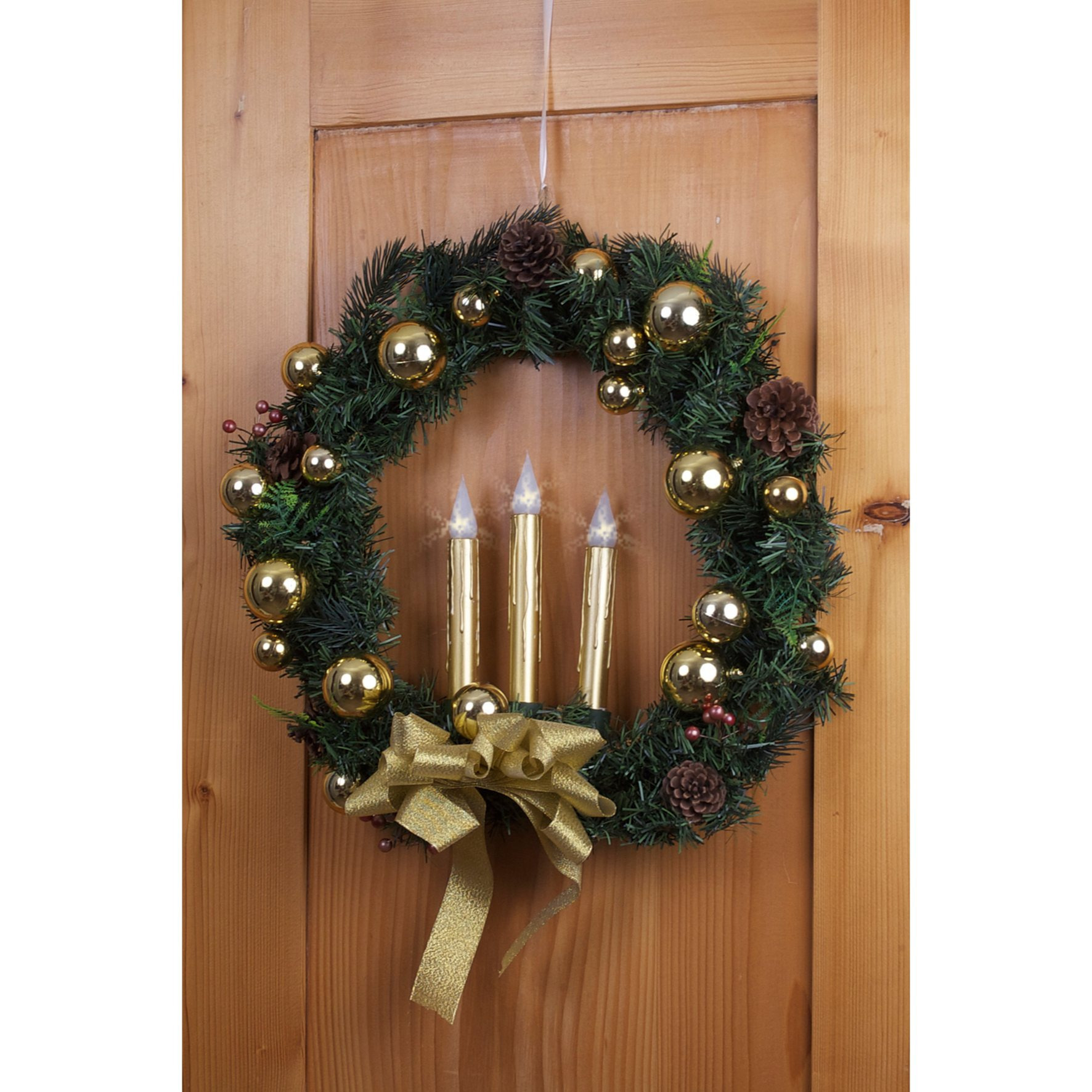 Image of Pine Wreath In 3 Different Colors